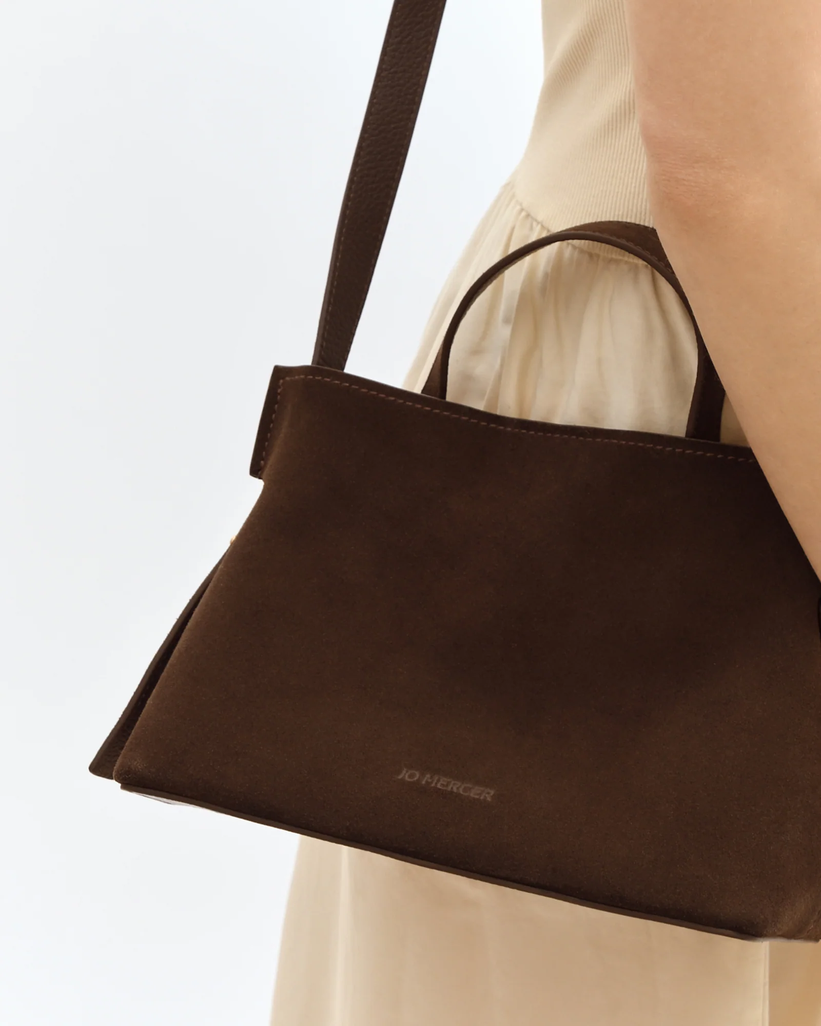 MISHI CROSSBODY BAG BITTER CHOC SUEDE - Image 9