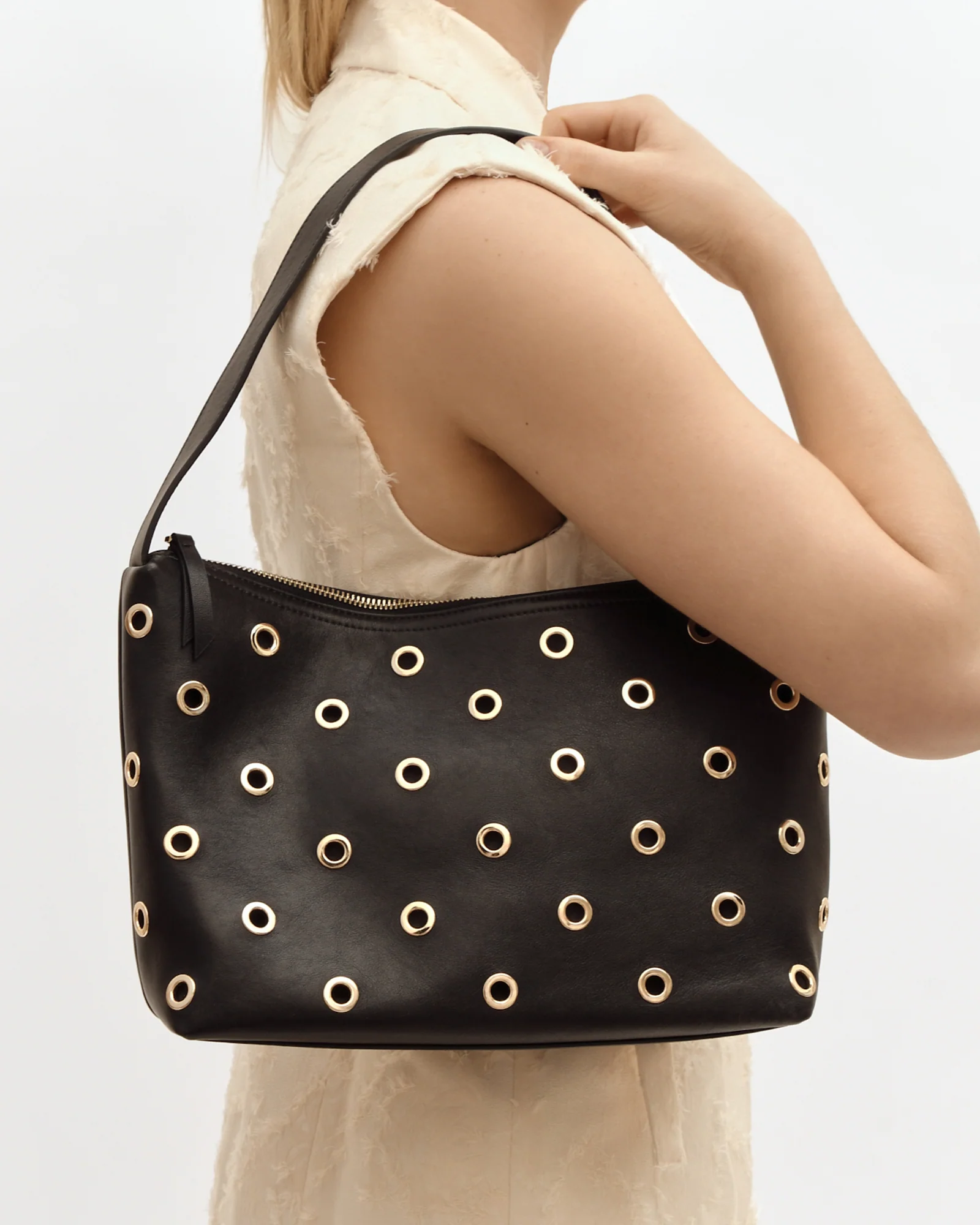 MORRIS SHOULDER BAG BLACK LEATHER - Image 7