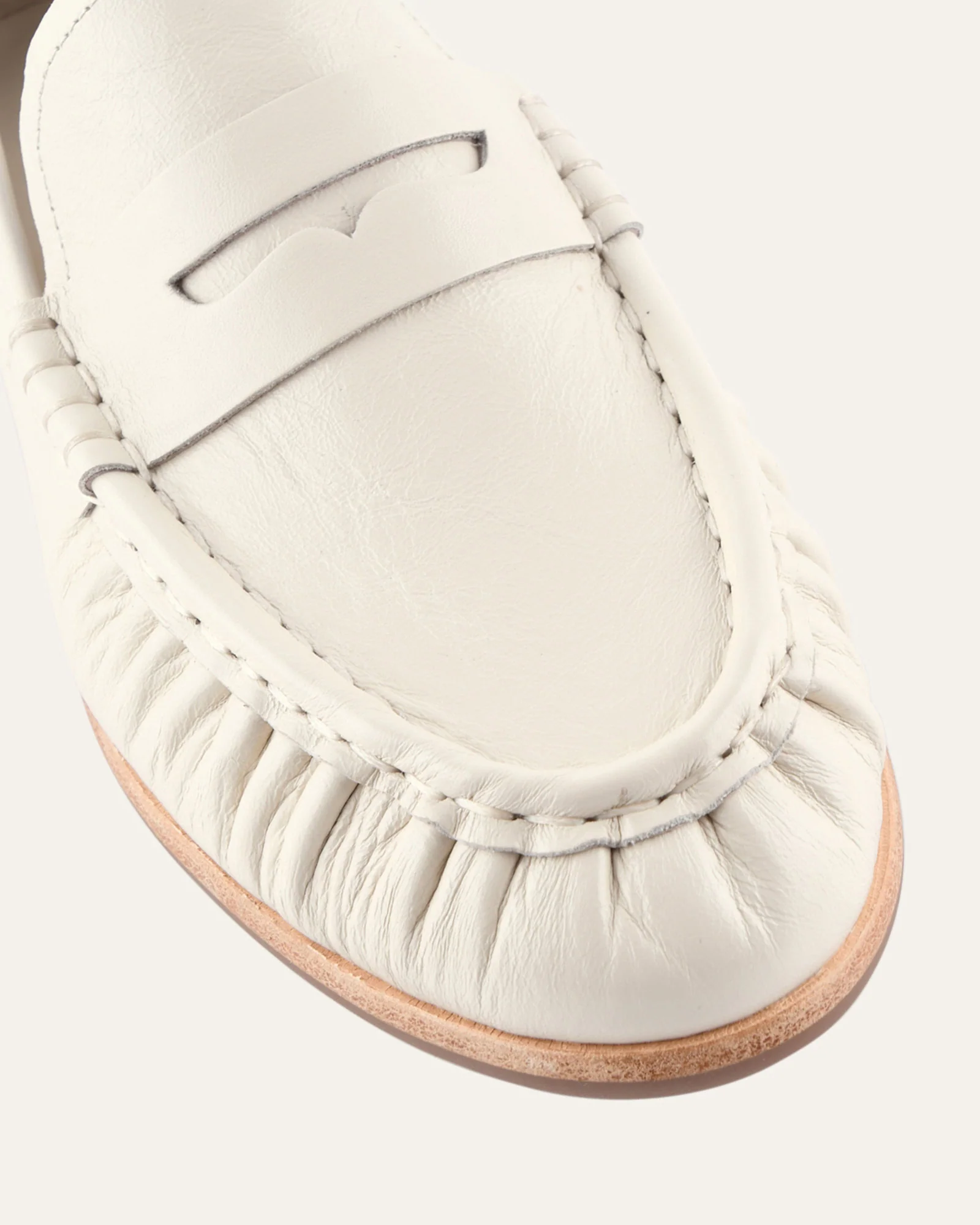 MYRTLE LOAFERS OFF WHITE LEATHER - Image 4