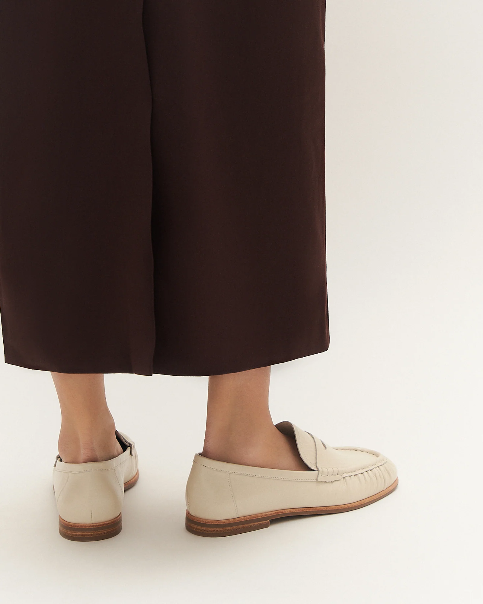 MYRTLE LOAFERS OFF WHITE LEATHER - Image 8