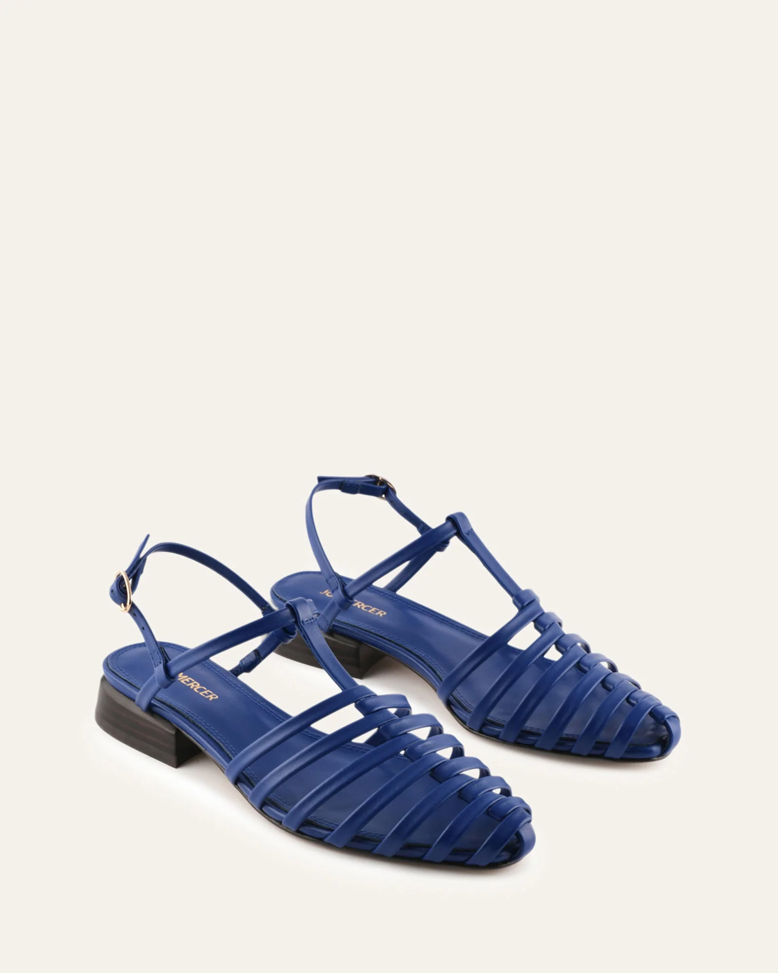 NANCY DRESS FLATS COBALT LEATHER - Image 3