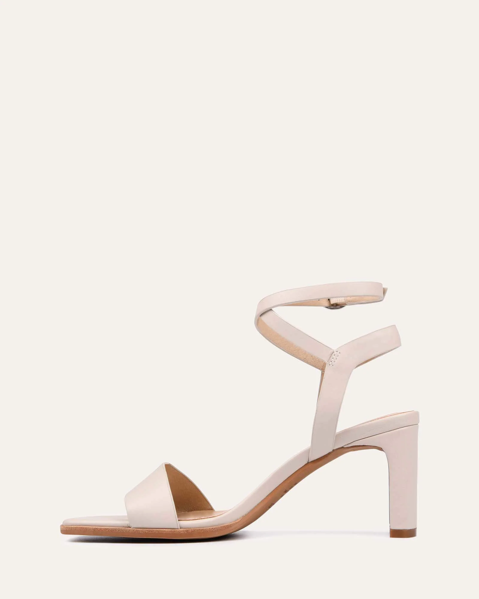 NATSU MID HEEL SANDALS BONE LEATHER - Image 6