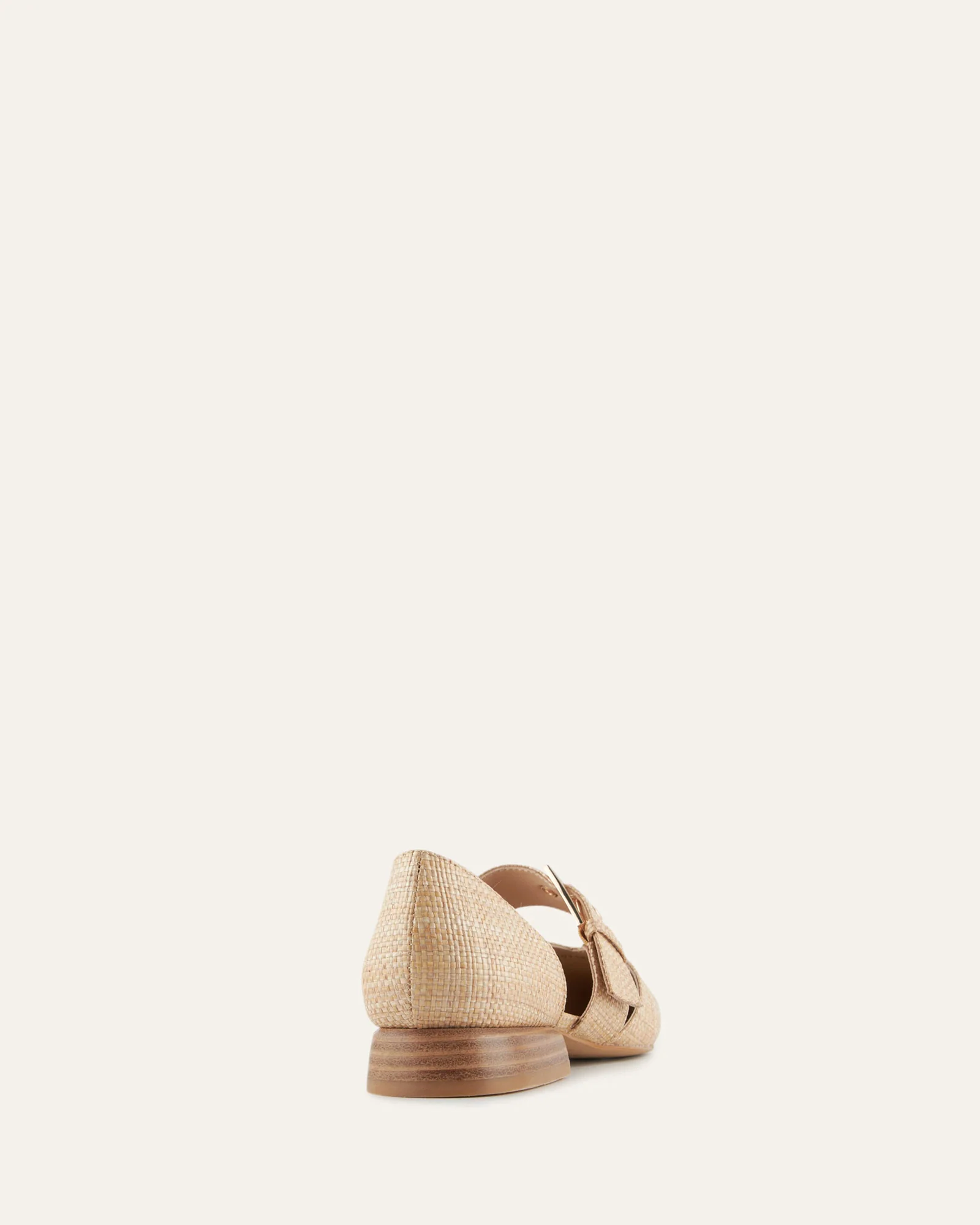 NEELA DRESS FLATS TAN RAFFIA - Image 4