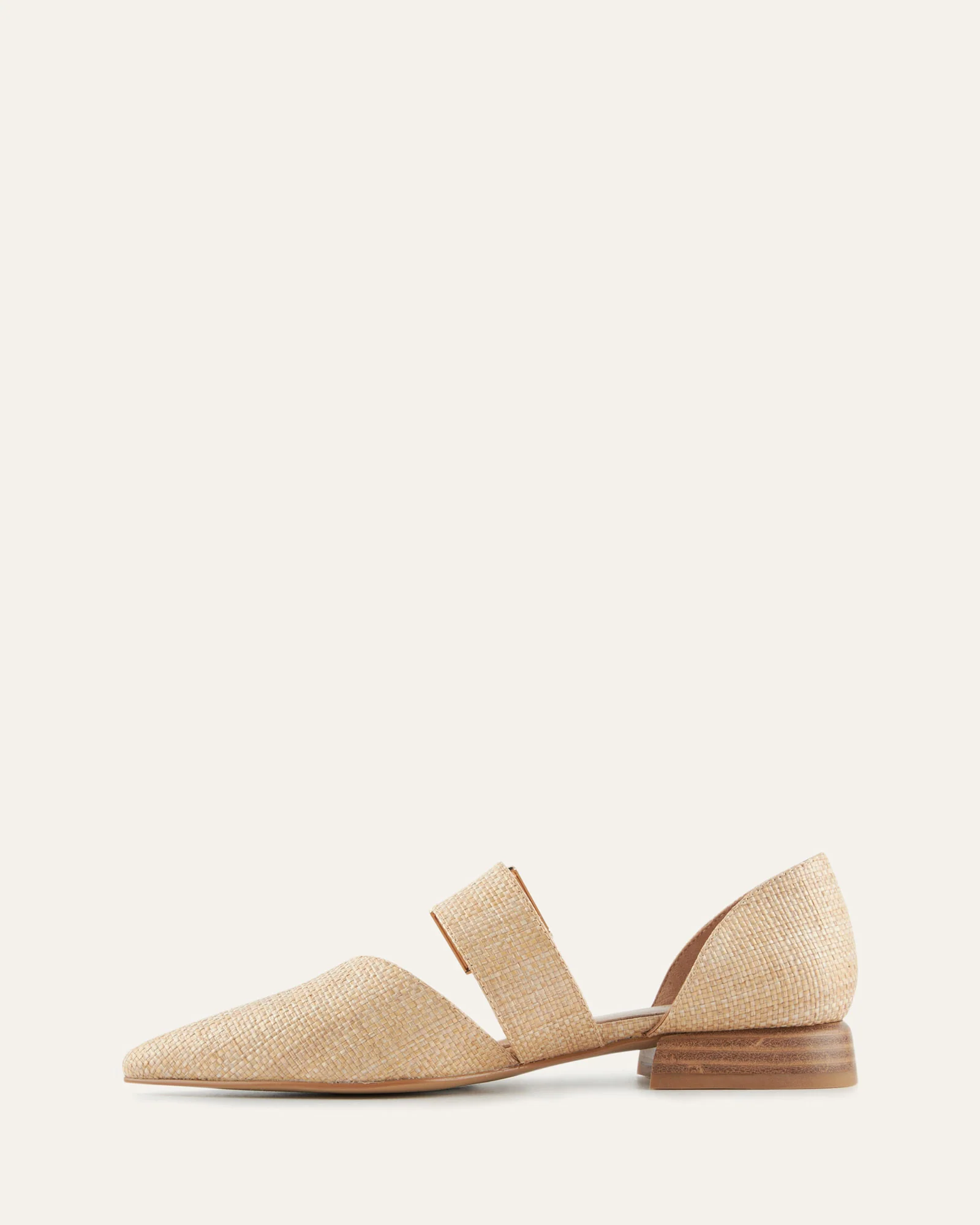 NEELA DRESS FLATS TAN RAFFIA - Image 5