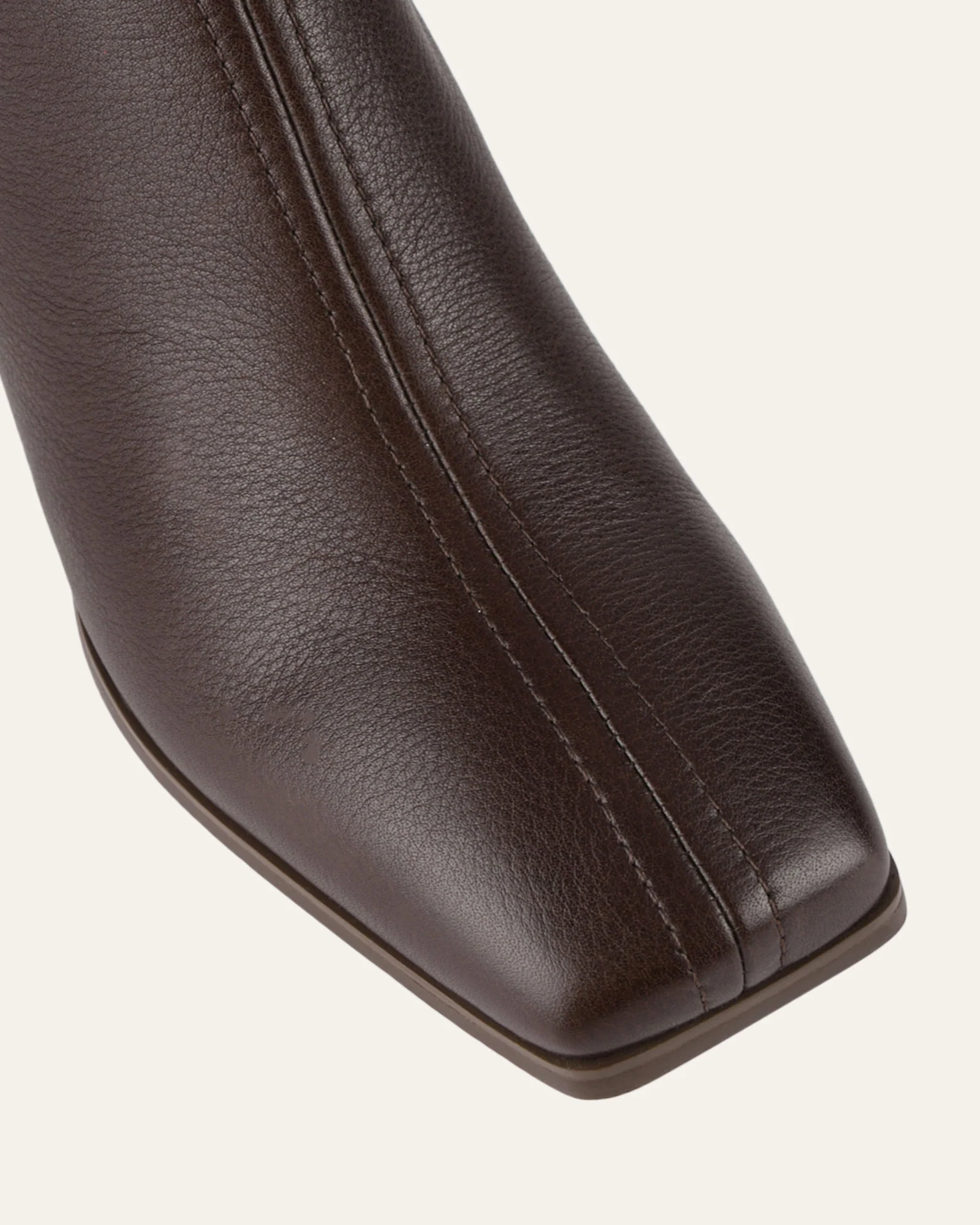 NELLIE KNEE BOOTS BITTER CHOC LEATHER - Image 4