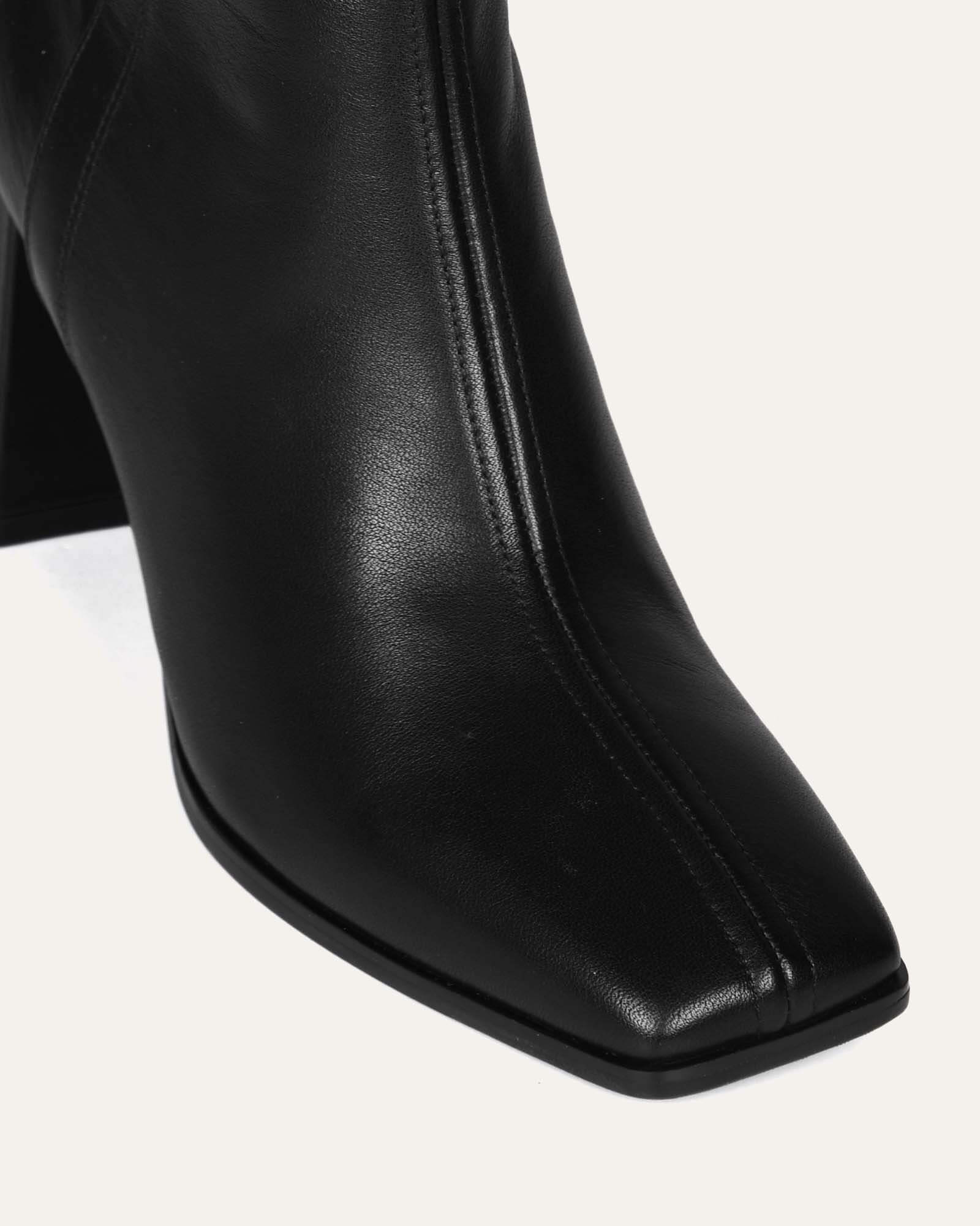 NELLIE KNEE BOOTS BLACK LEATHER - Image 4