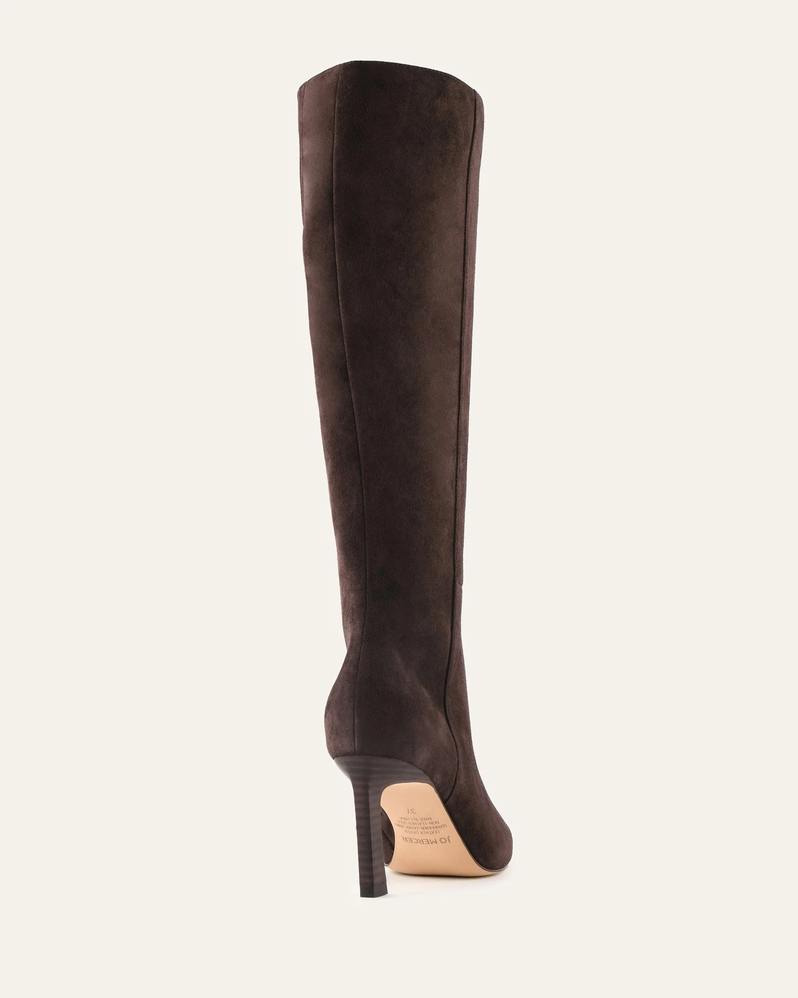 NEON KNEE BOOTS BITTER CHOC SUEDE - Image 5