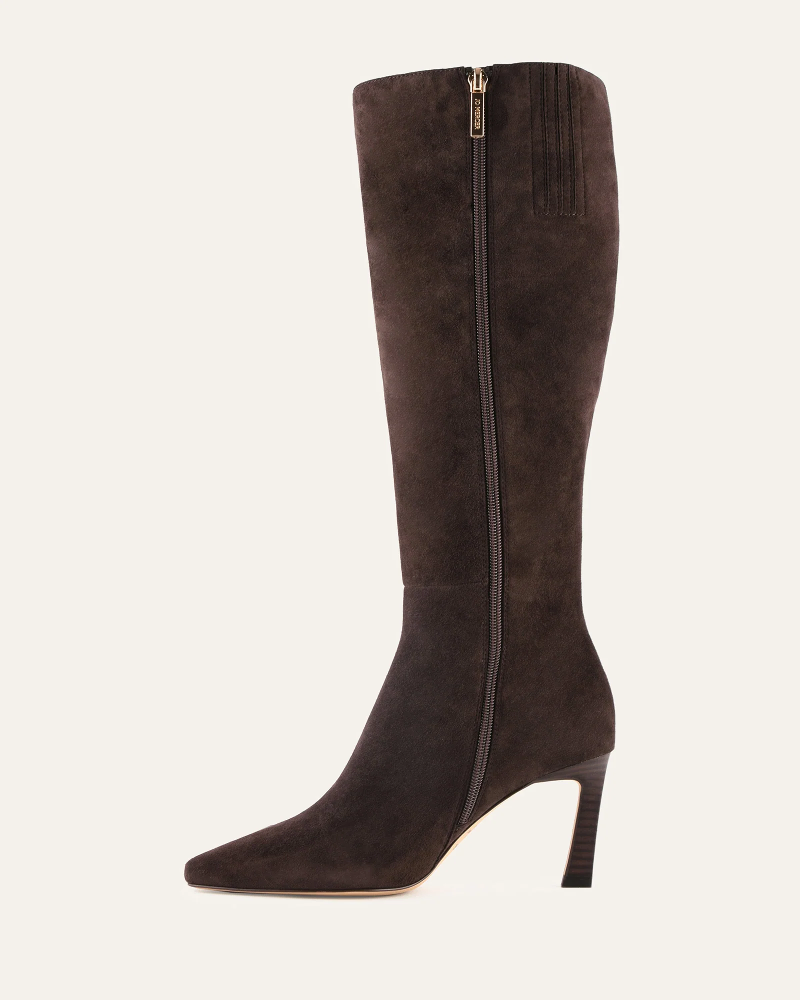 NEON KNEE BOOTS BITTER CHOC SUEDE - Image 6