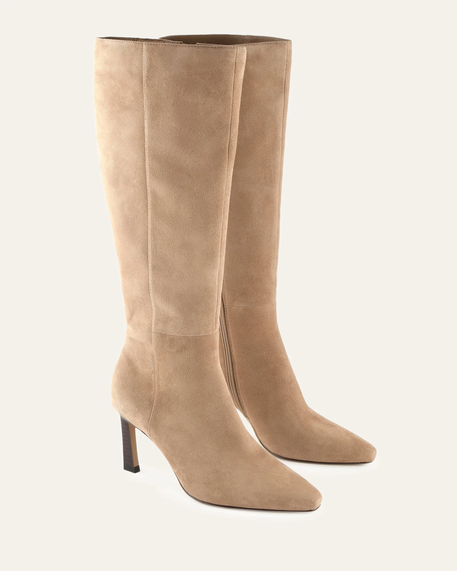 NEON KNEE BOOTS LATTE SUEDE - Image 3