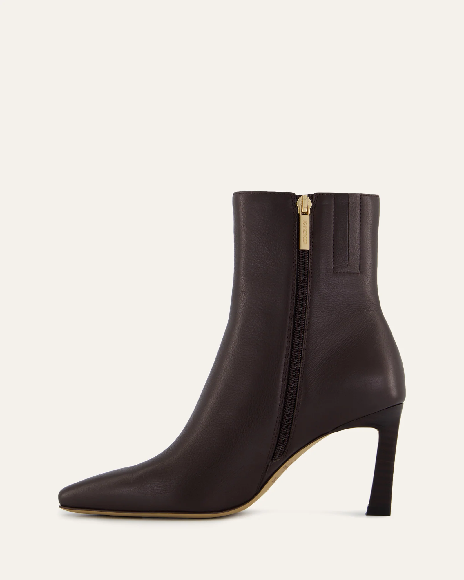 NESSIE MID ANKLE BOOTS BITTER CHOC LEATHER - Image 5