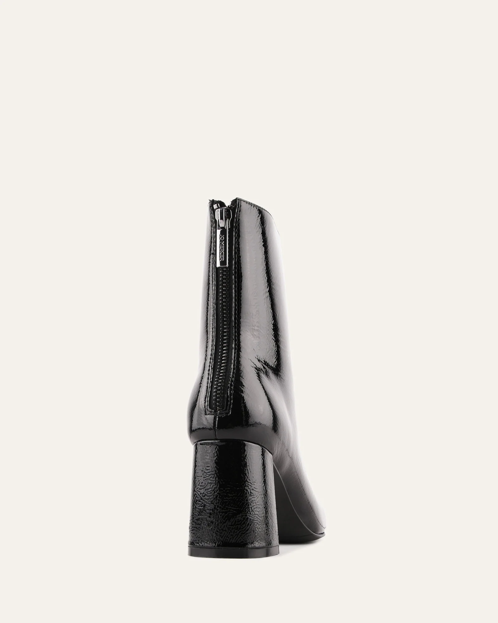NEVADA MID ANKLE BOOTS BLACK CRINKLE PATENT - Image 4