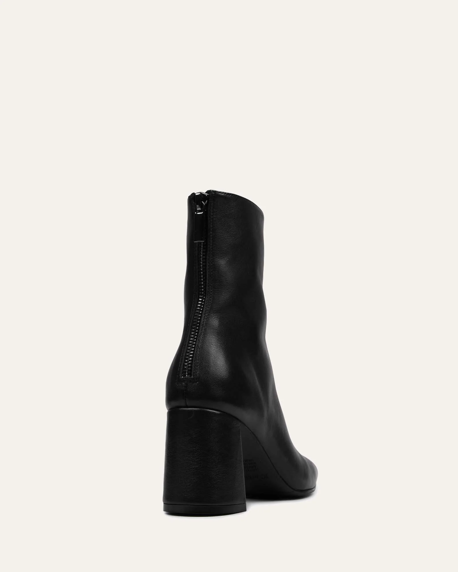 NEVADA MID ANKLE BOOTS BLACK LEATHER - Image 5