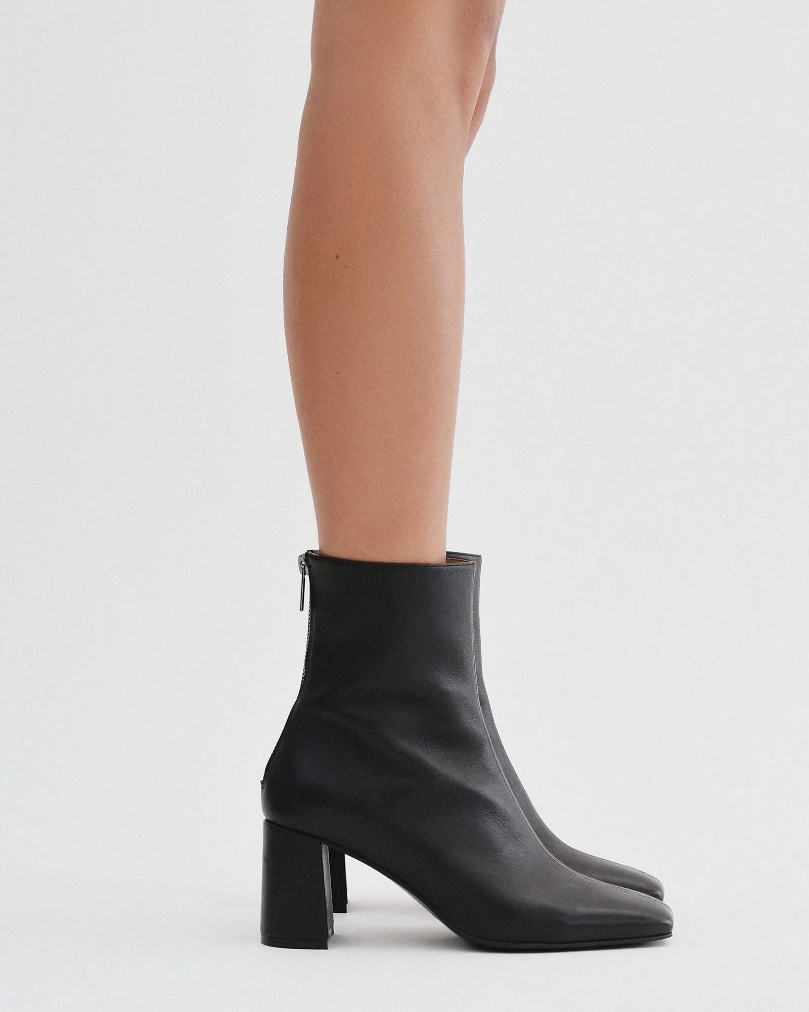 NEVADA MID ANKLE BOOTS BLACK LEATHER - Image 8