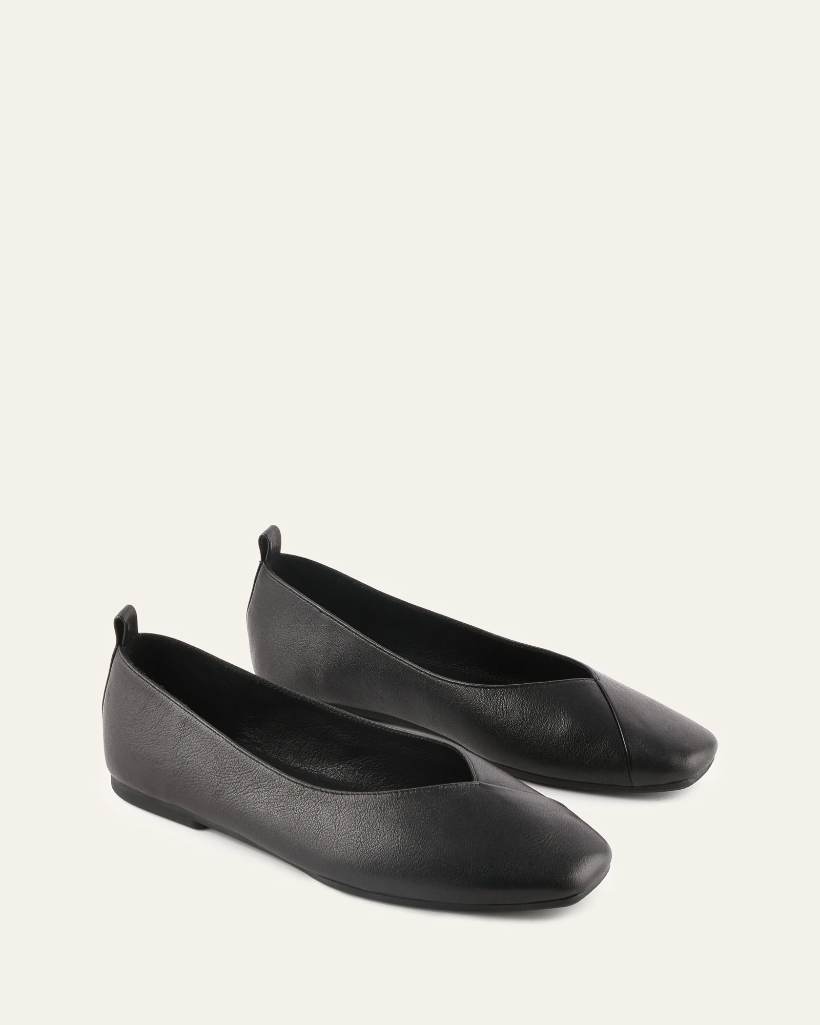 NICO CASUAL FLATS BLACK LEATHER - Image 2