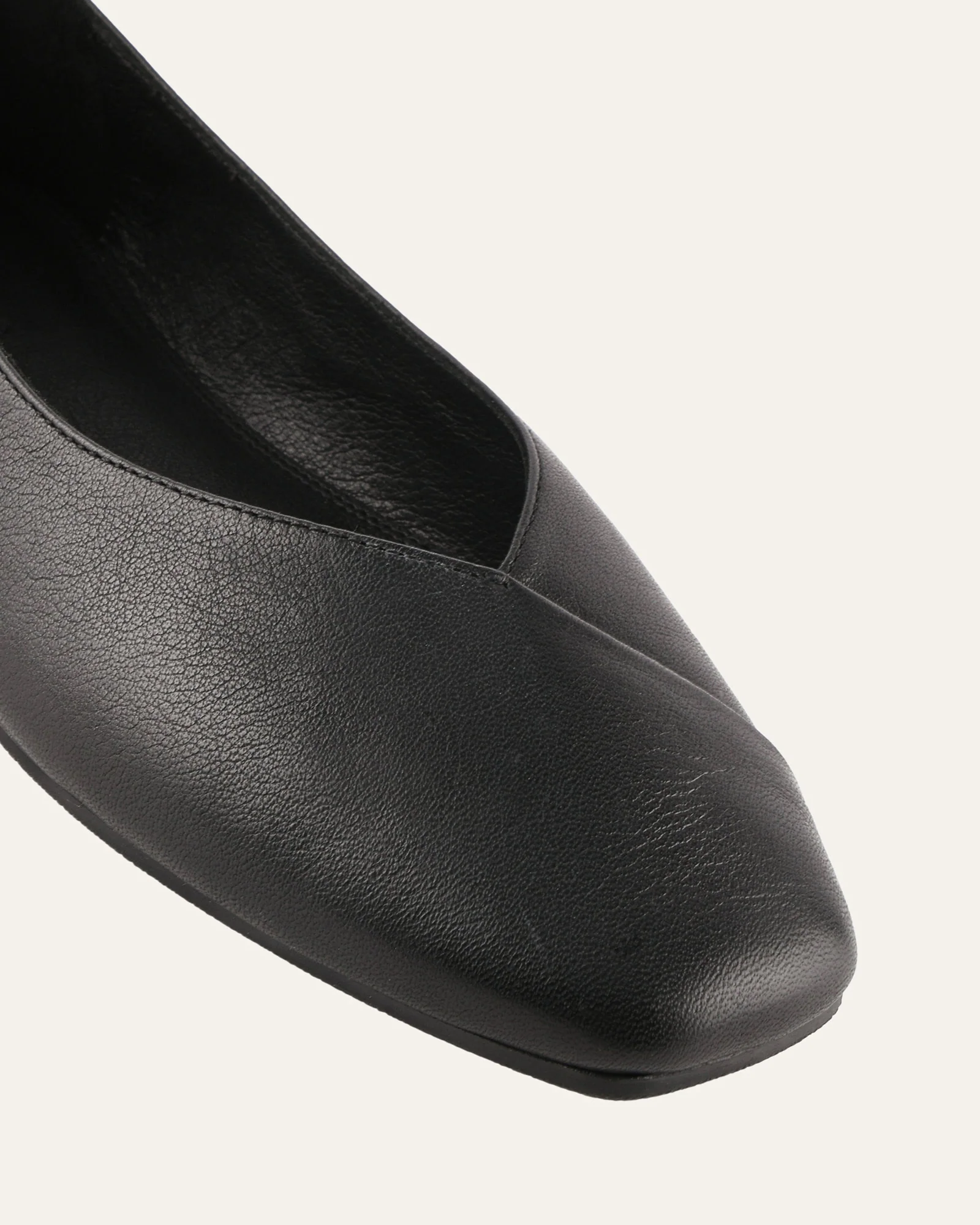 NICO CASUAL FLATS BLACK LEATHER - Image 3