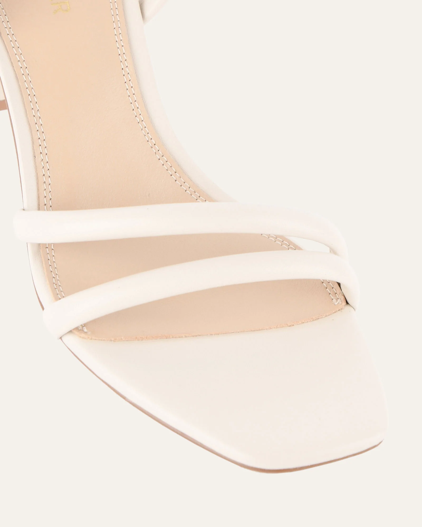 NINO HIGH HEEL SANDALS OFF WHITE LEATHER - Image 4