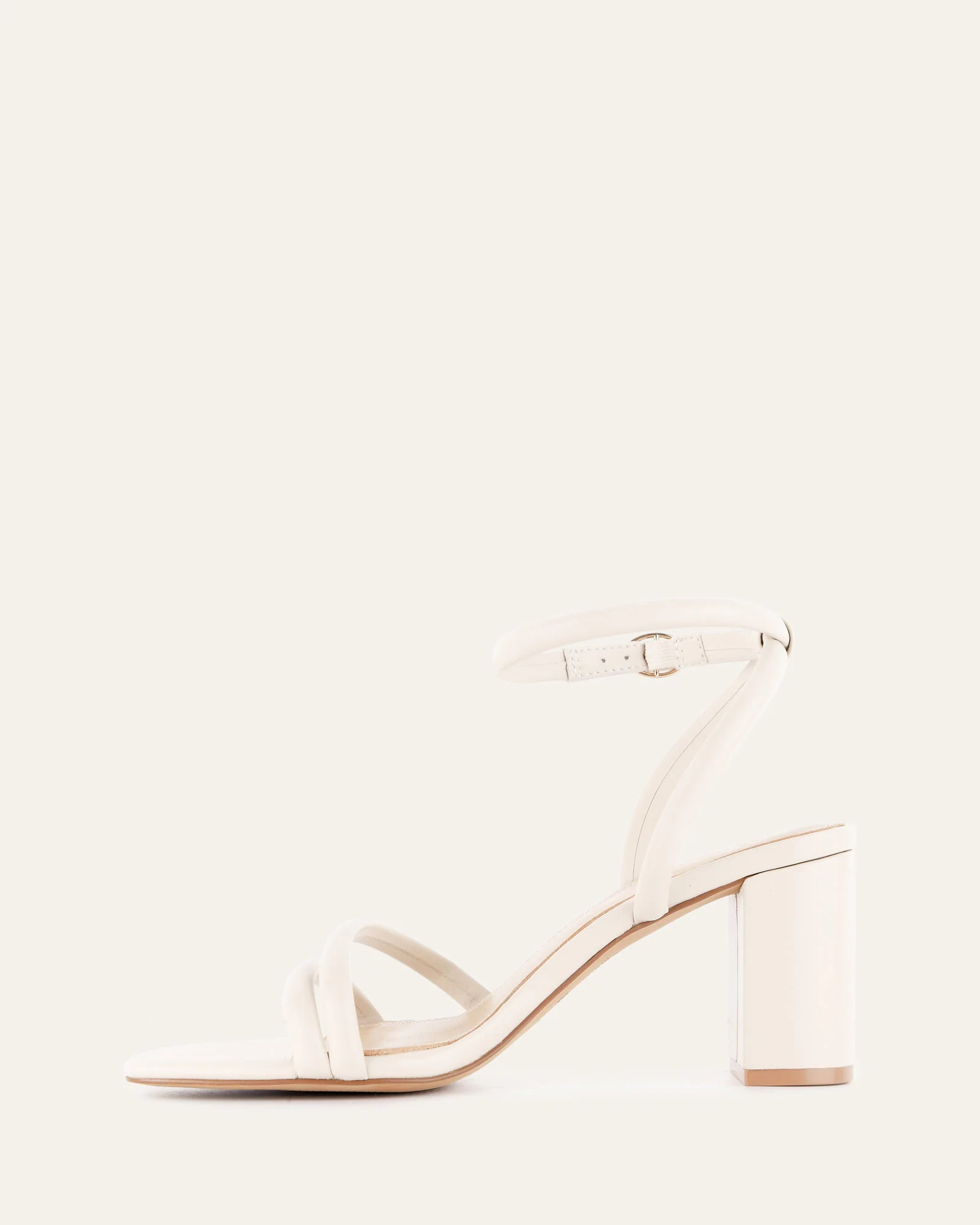 NINO HIGH HEEL SANDALS OFF WHITE LEATHER - Image 6
