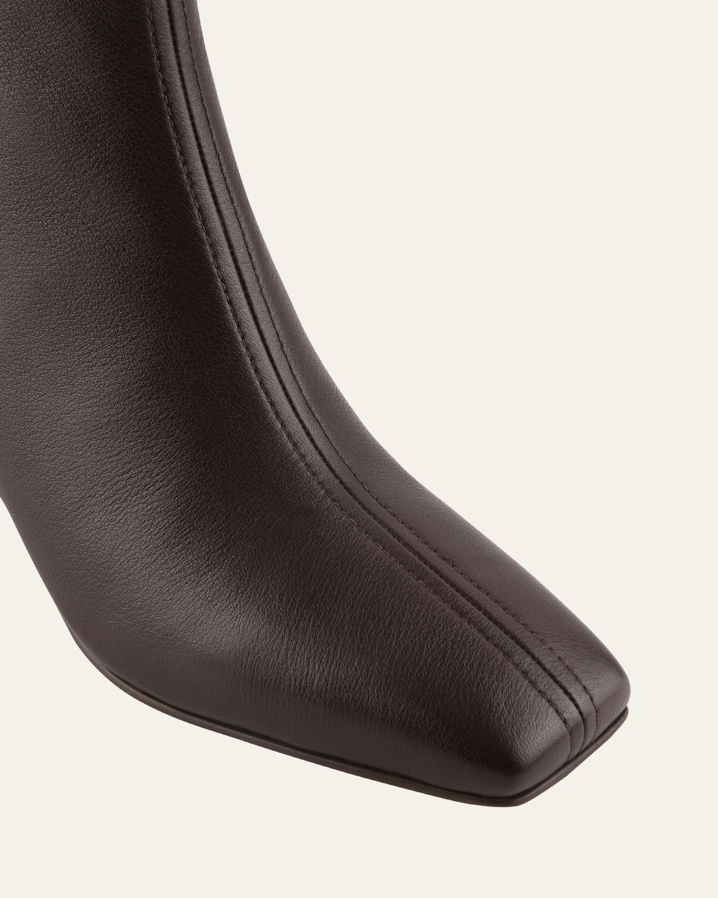 NORI MID ANKLE BOOTS BITTER CHOC LEATHER - Image 3