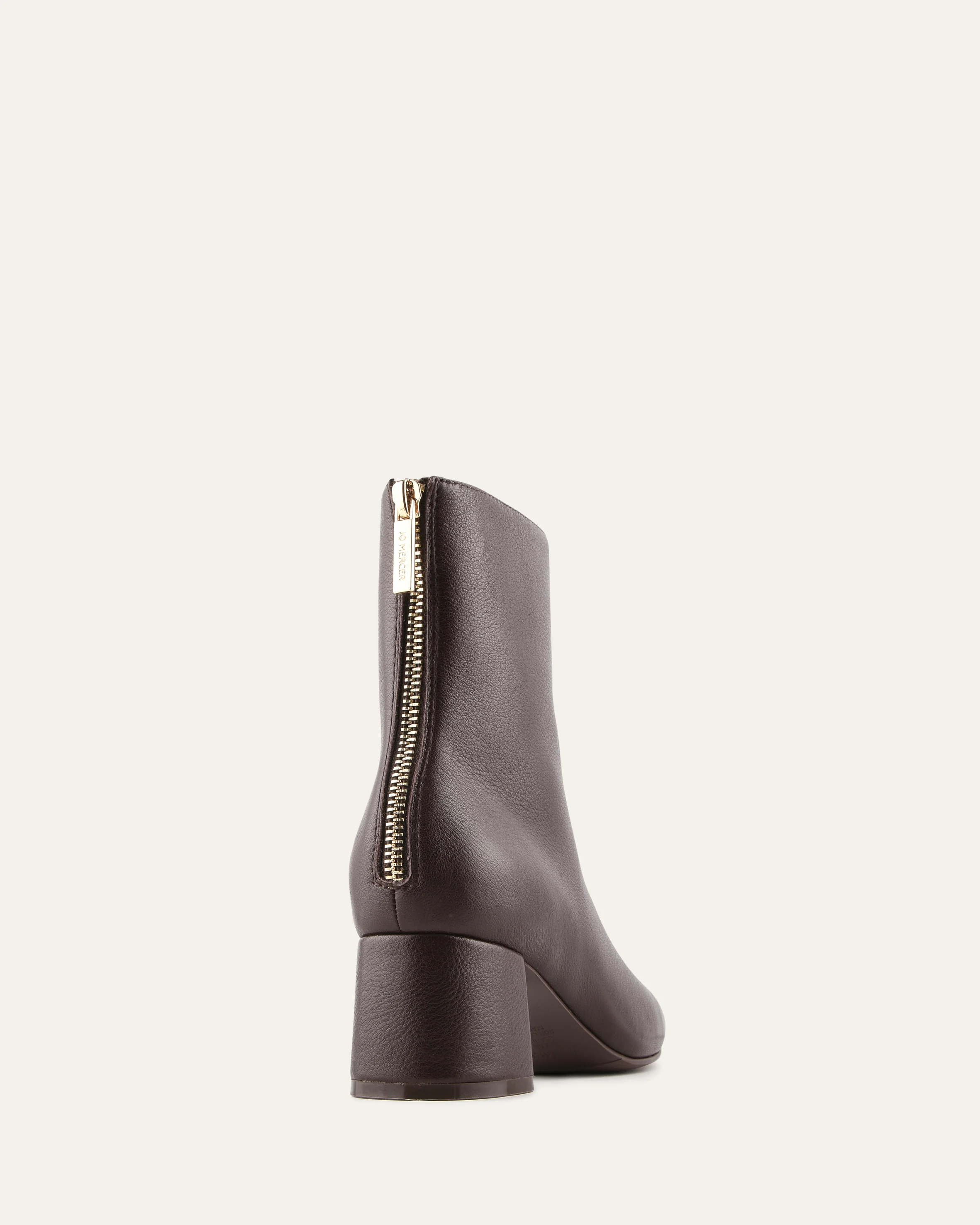 NORI MID ANKLE BOOTS BITTER CHOC LEATHER - Image 4