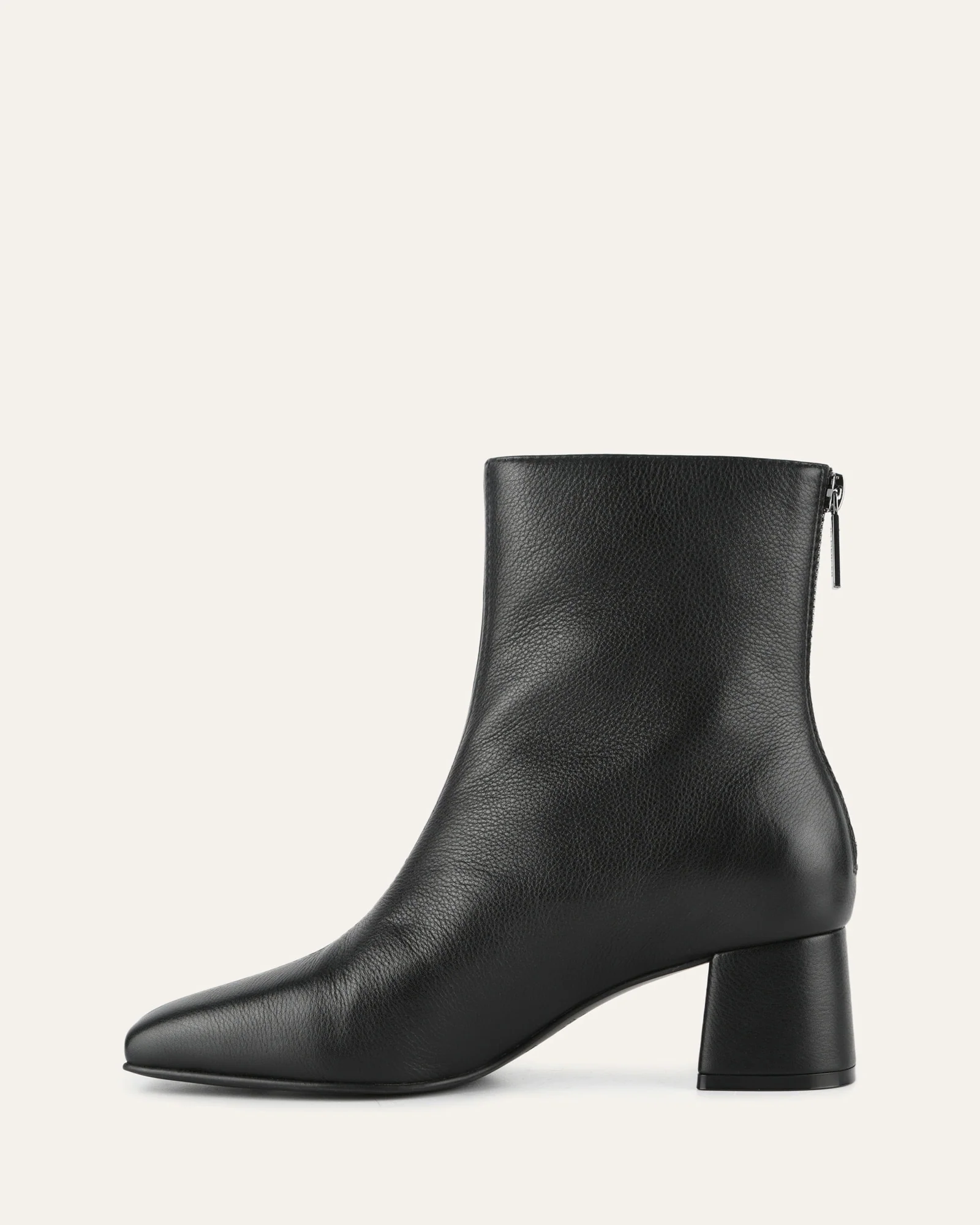 NORI MID ANKLE BOOTS BLACK LEATHER - Image 5