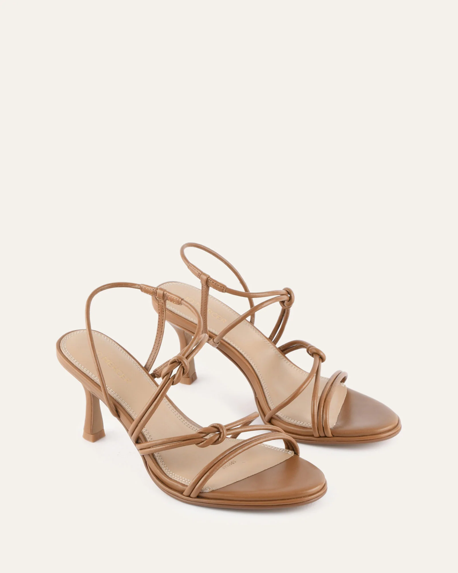 NORMA MID HEEL SANDALS TUSCAN TAN LEATHER - Image 3