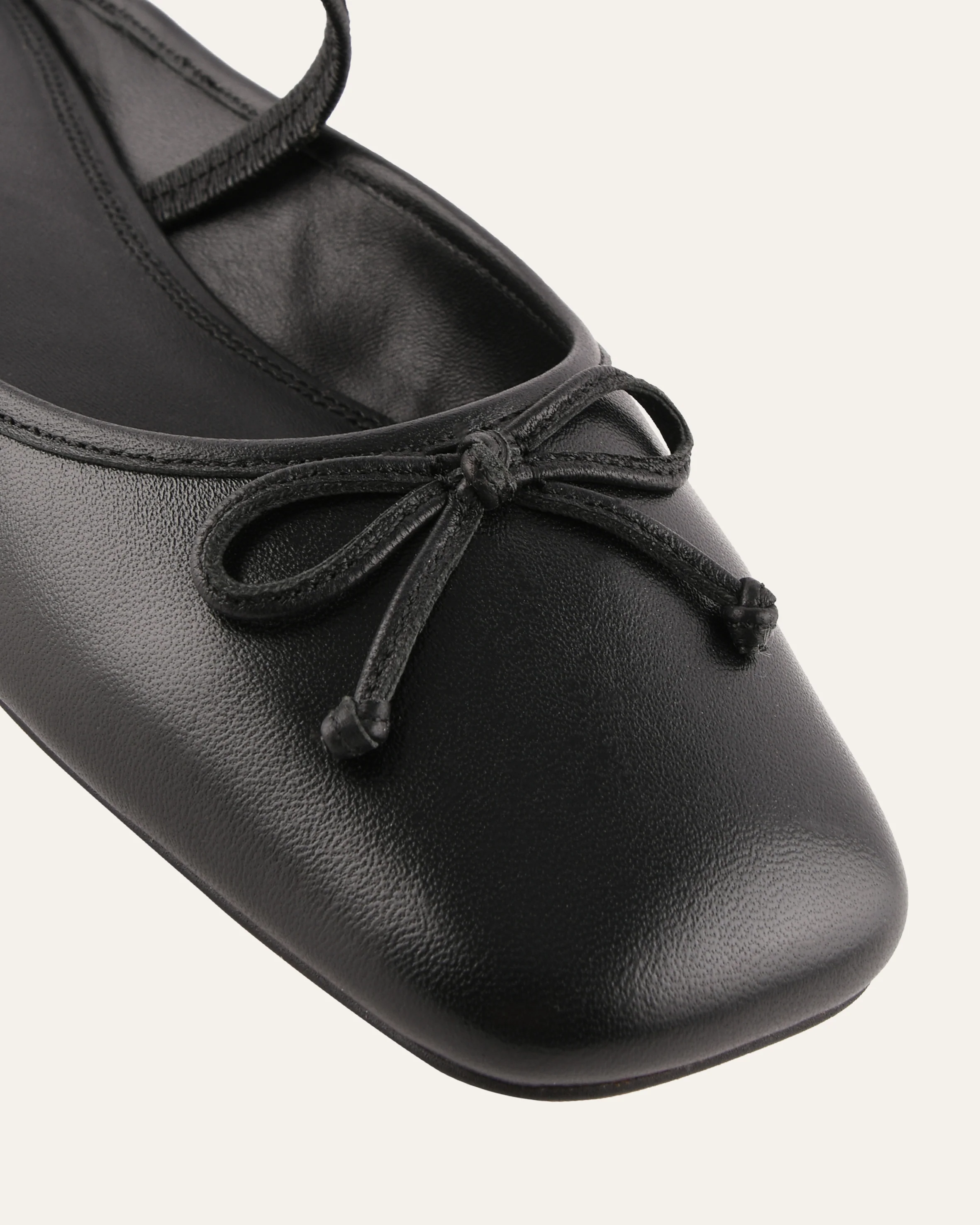 NOVA CASUAL FLATS BLACK LEATHER - Image 4