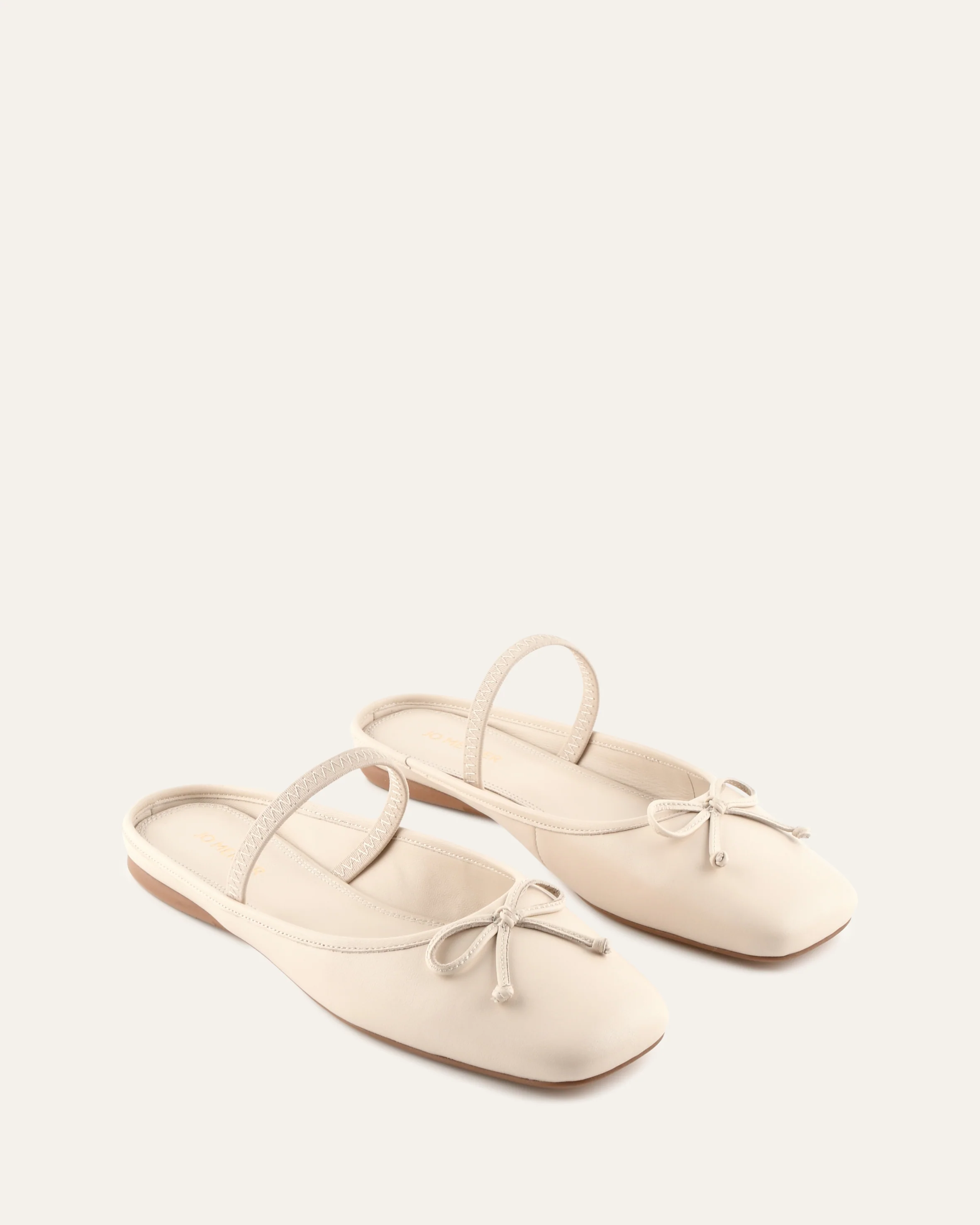 NOVA CASUAL FLATS OFF WHITE LEATHER - Image 3