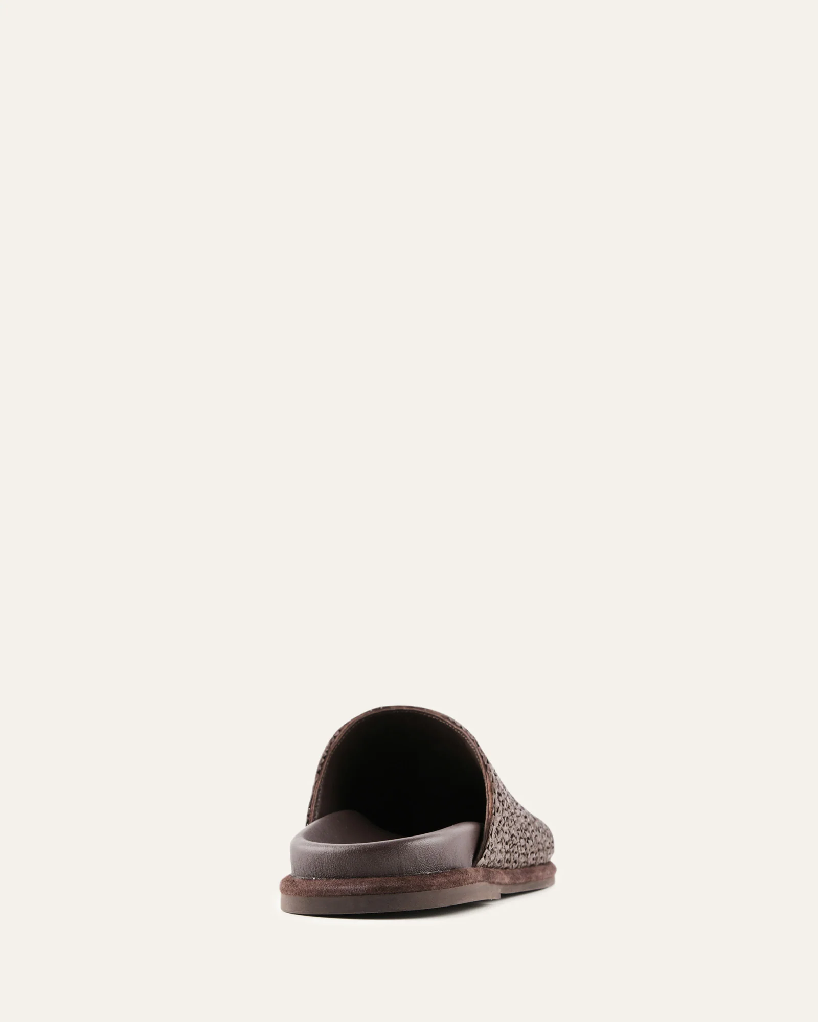 OCEAN FLAT SLIDES CHOCOLATE RAFFIA - Image 4