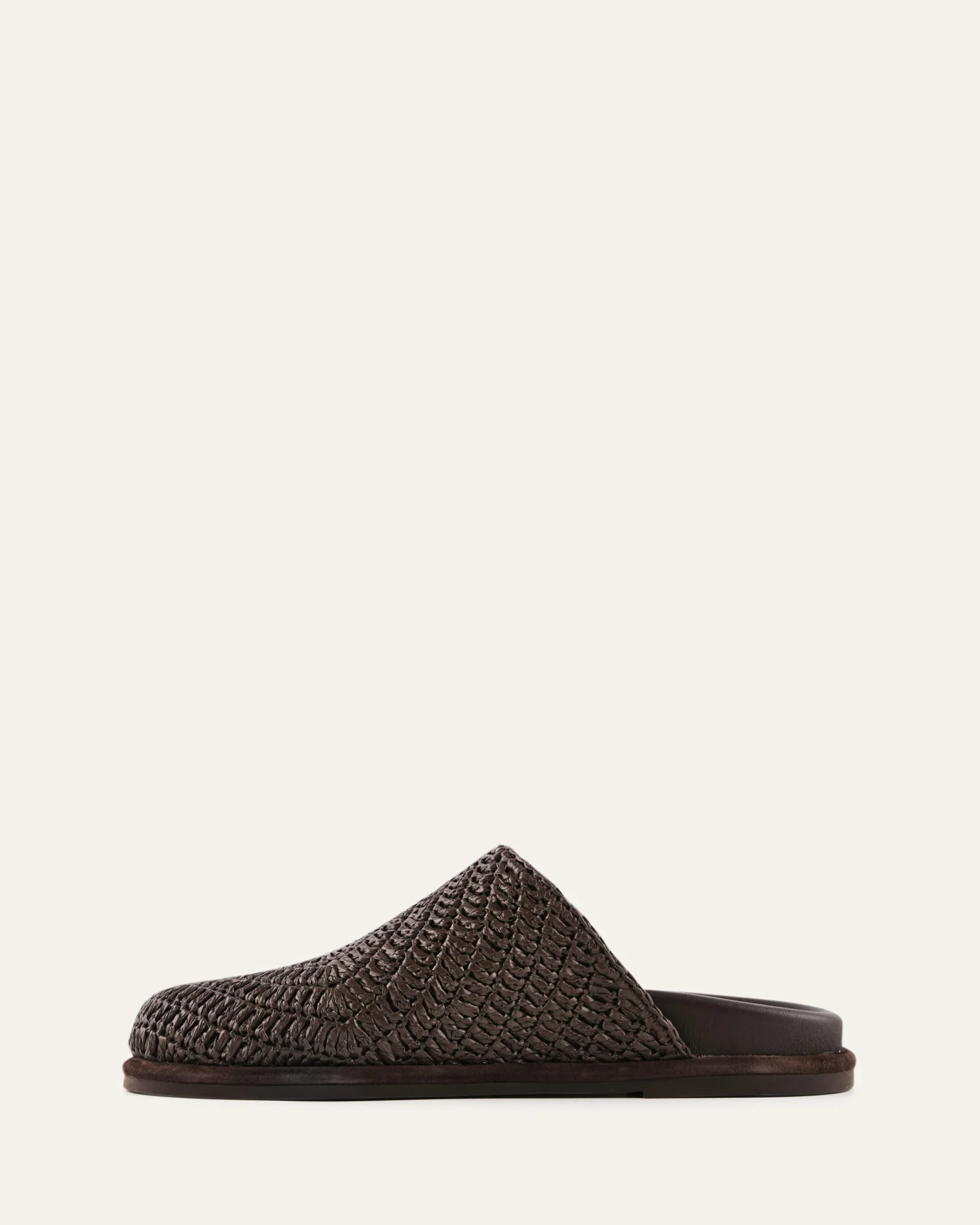 OCEAN FLAT SLIDES CHOCOLATE RAFFIA - Image 5