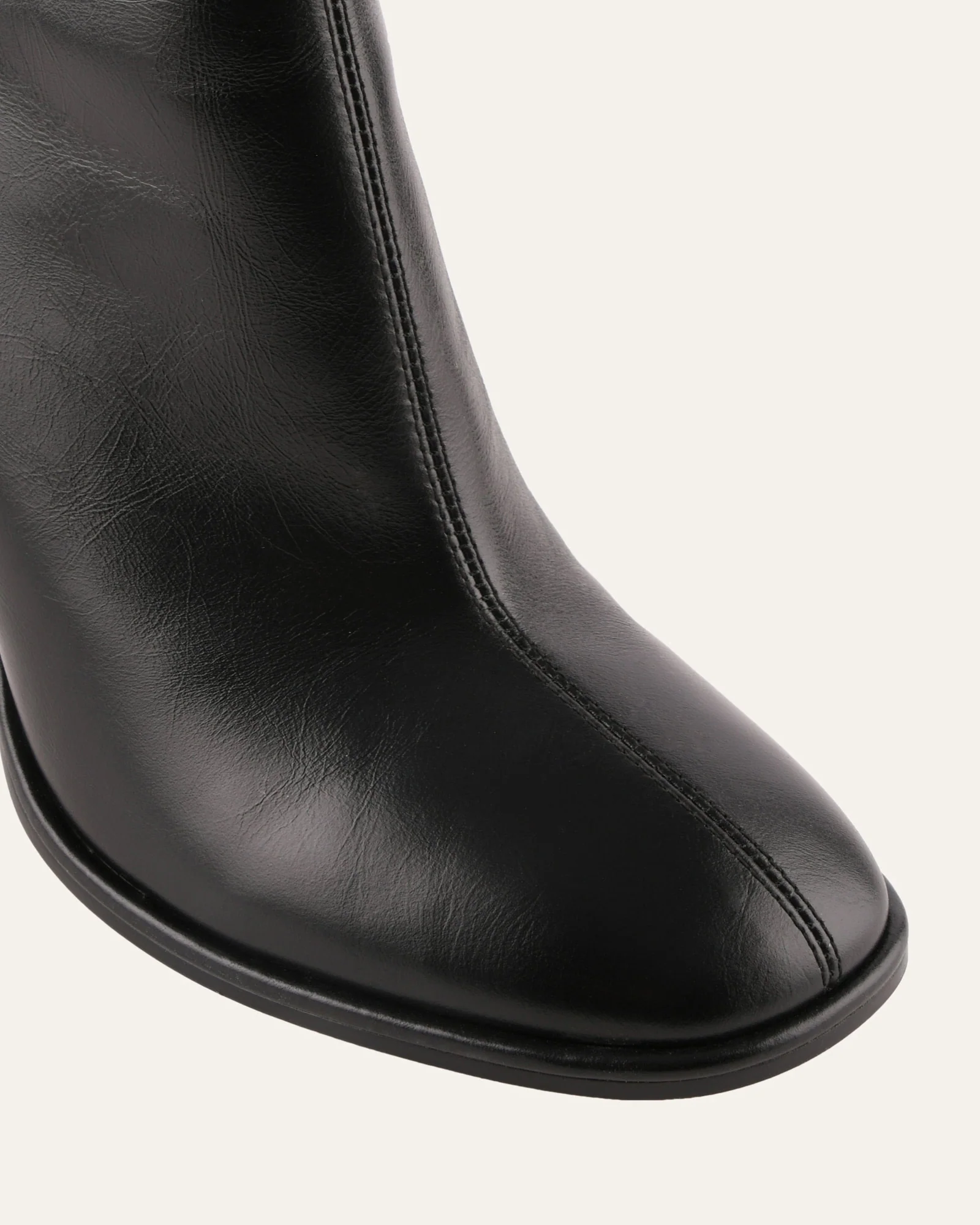 ODESSA HIGH ANKLE BOOTS BLACK LEATHER - Image 4