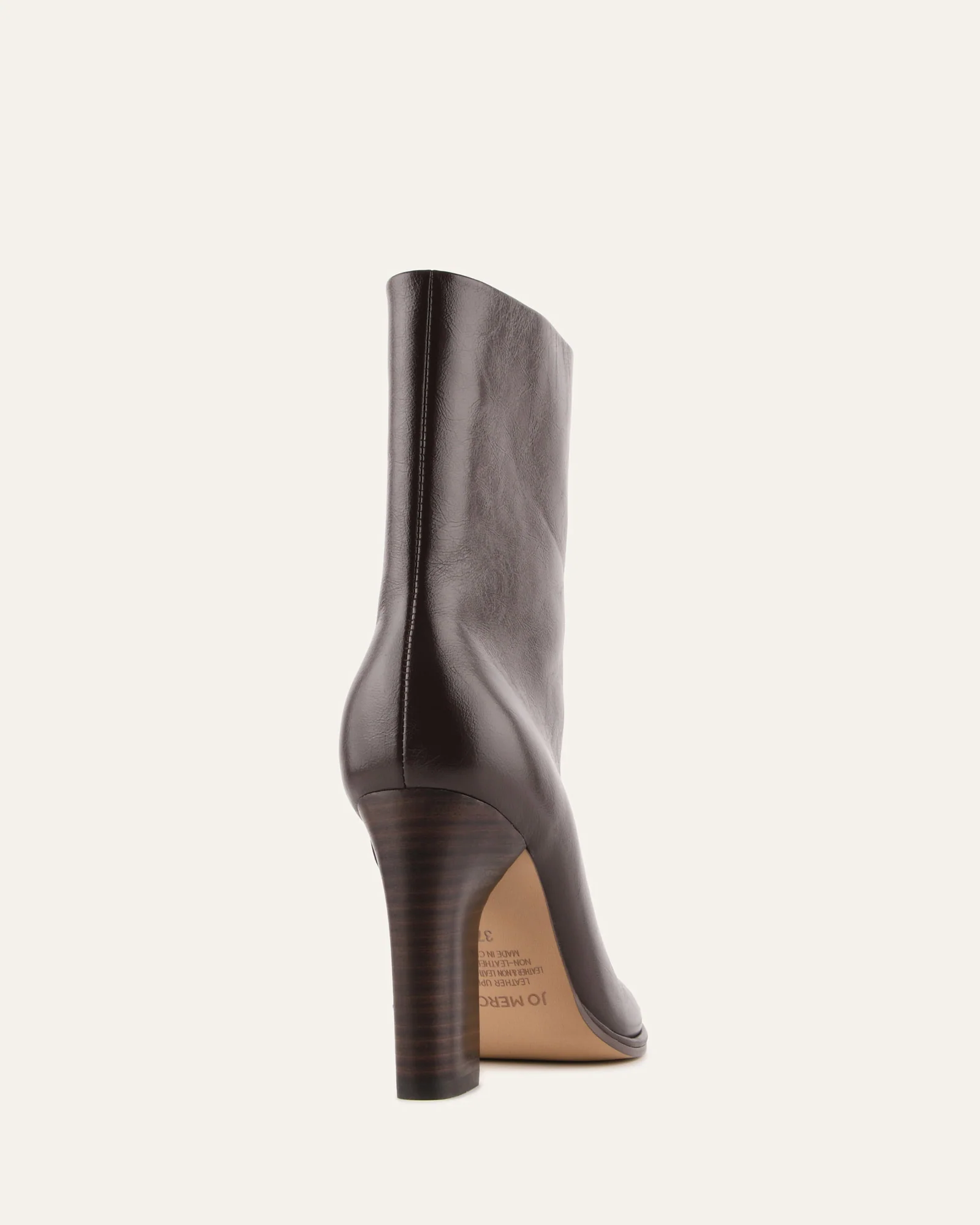ODESSA HIGH ANKLE BOOTS CHOCOLATE LEATHER - Image 5