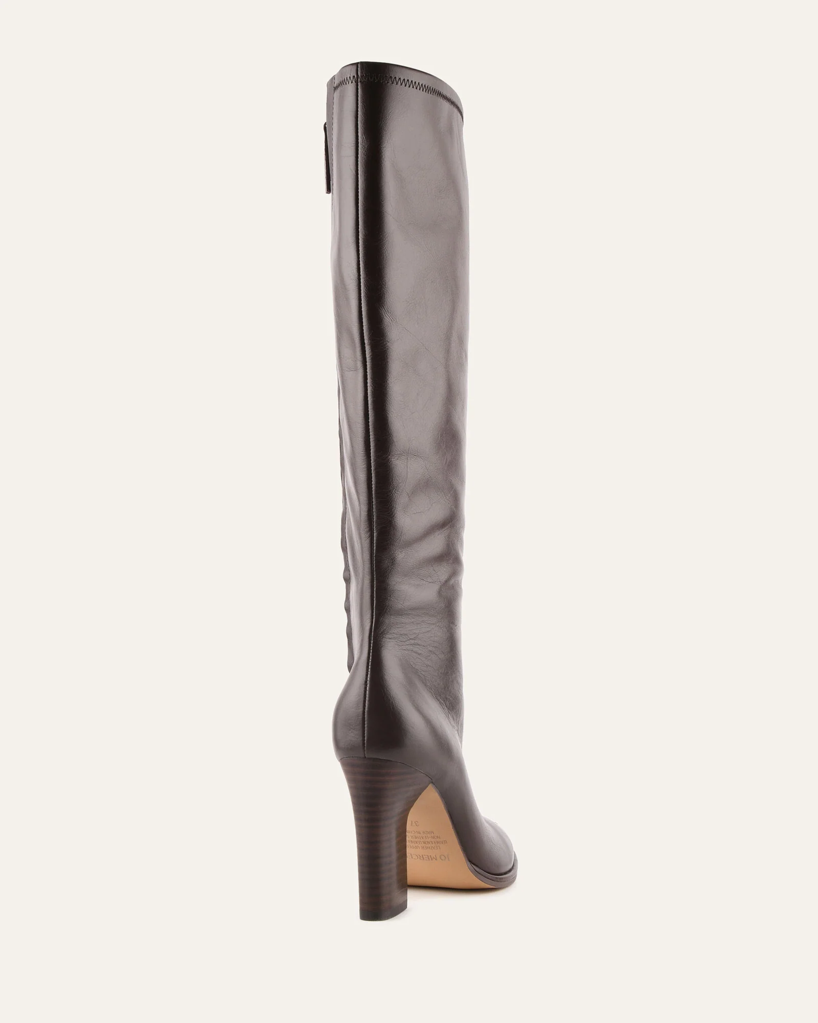 ODETTE KNEE BOOTS BITTER CHOC LEATHER - Image 5