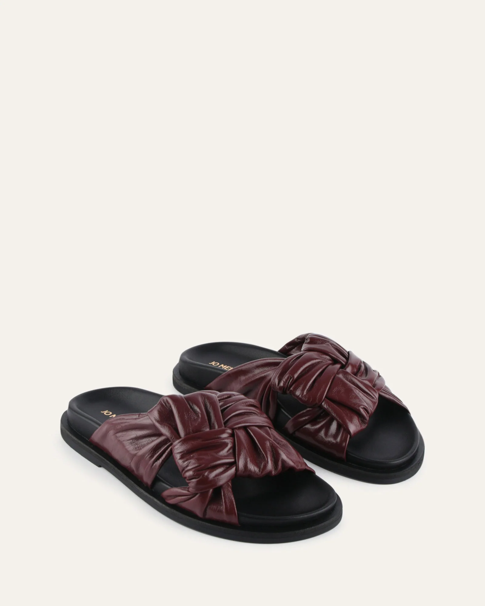 OLLIE FLAT SANDALS MULBERRY LEATHER - Image 3