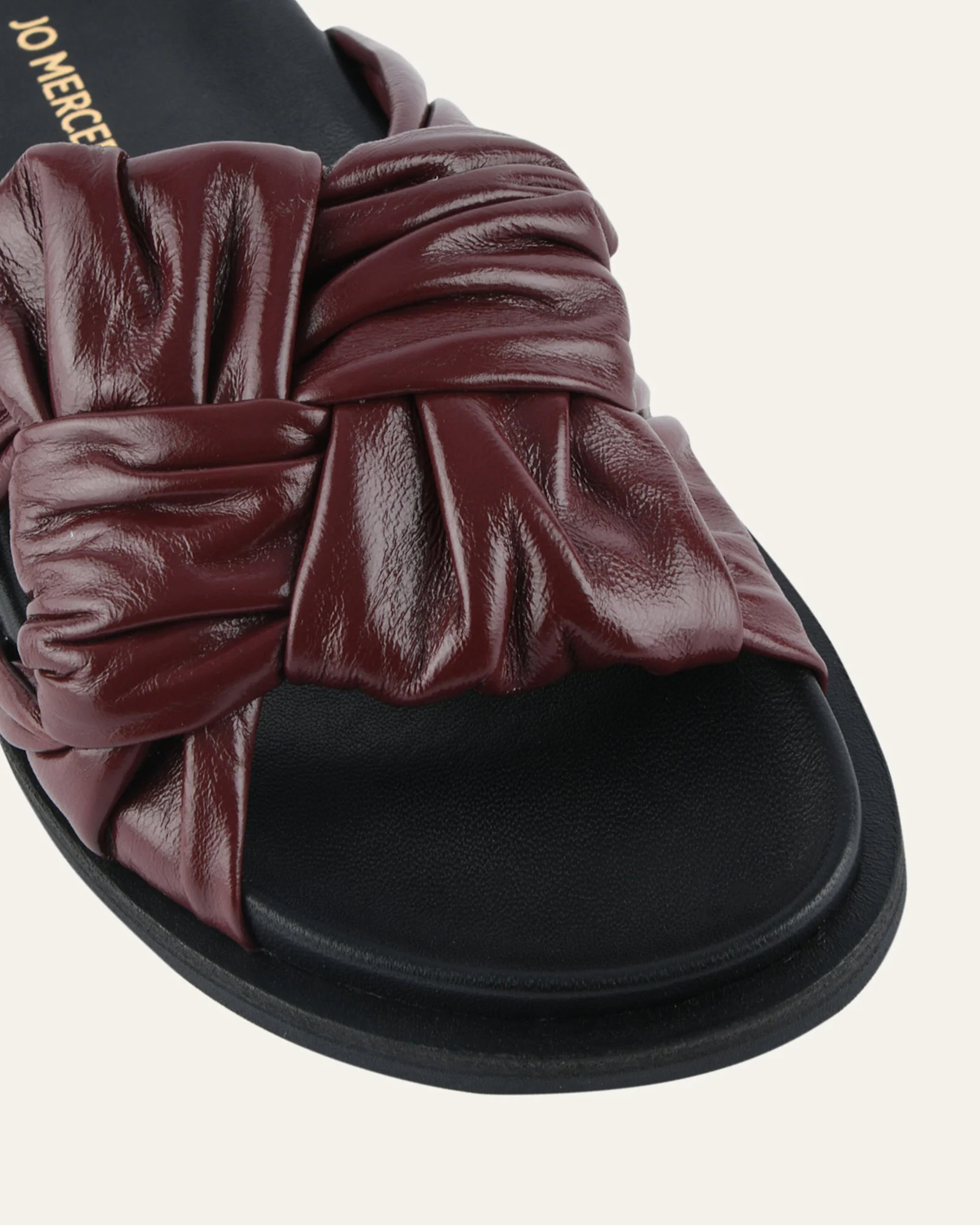 OLLIE FLAT SANDALS MULBERRY LEATHER - Image 4