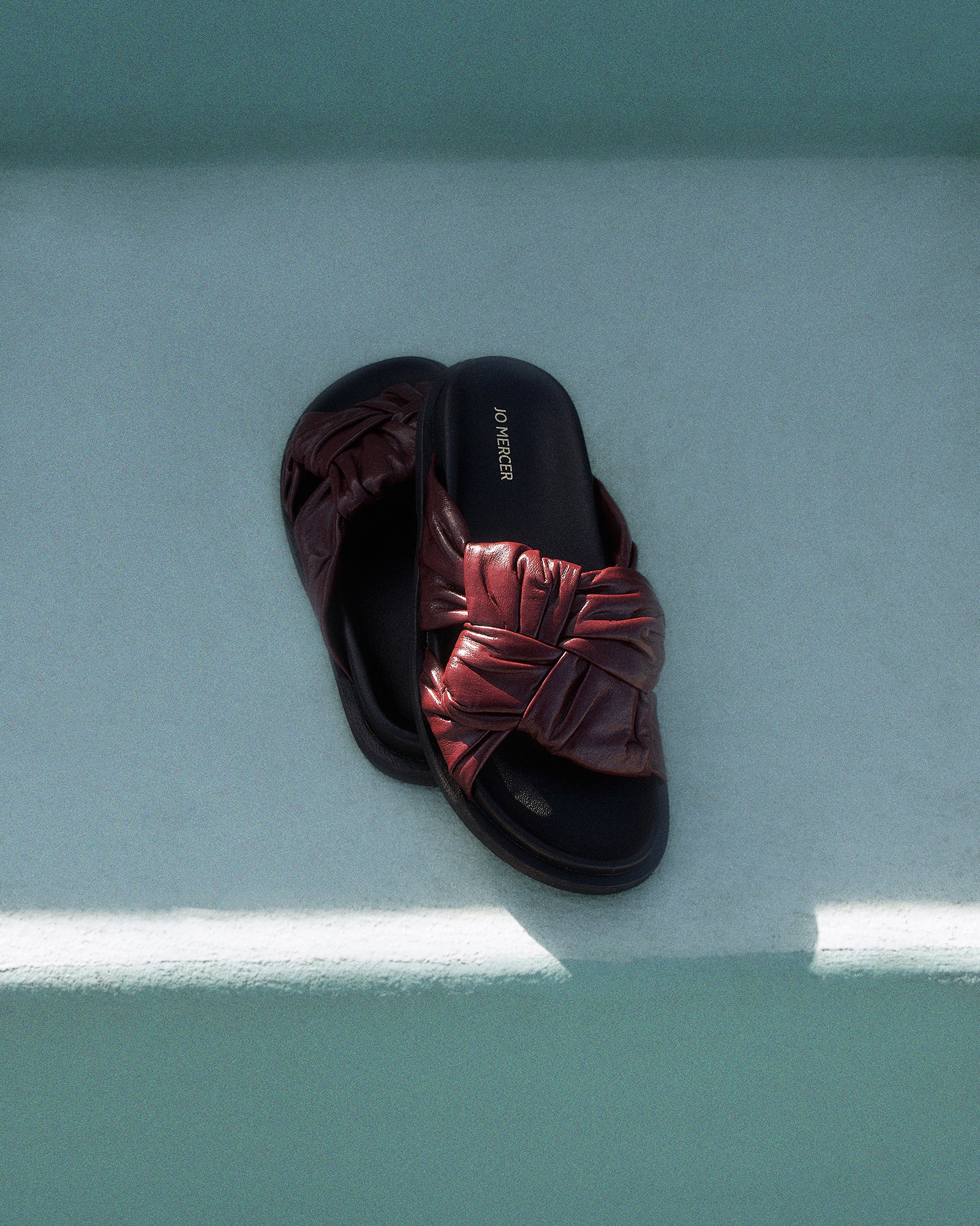 OLLIE FLAT SANDALS MULBERRY LEATHER - Image 7