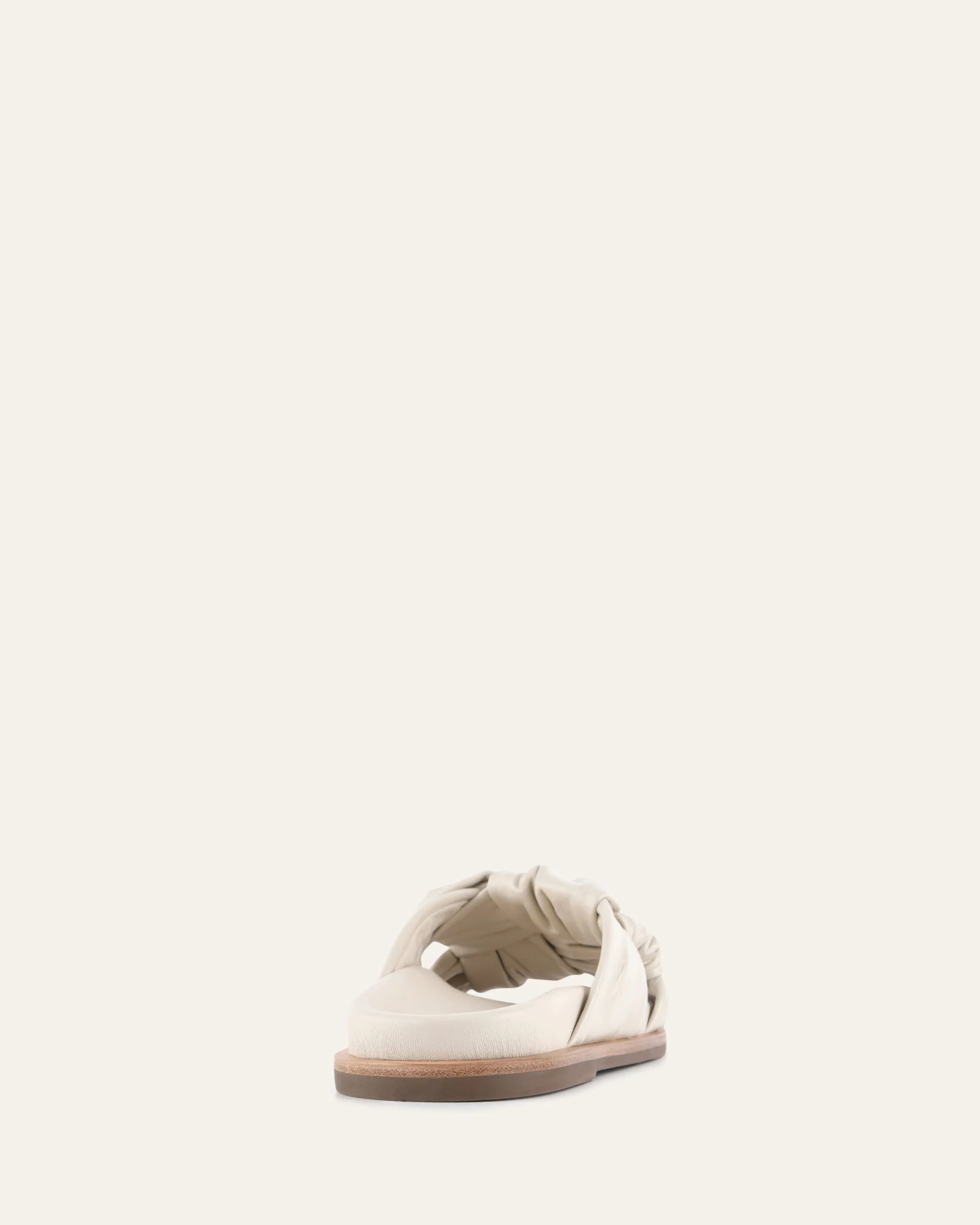 OLLIE FLAT SANDALS OFF WHITE LEATHER - Image 5