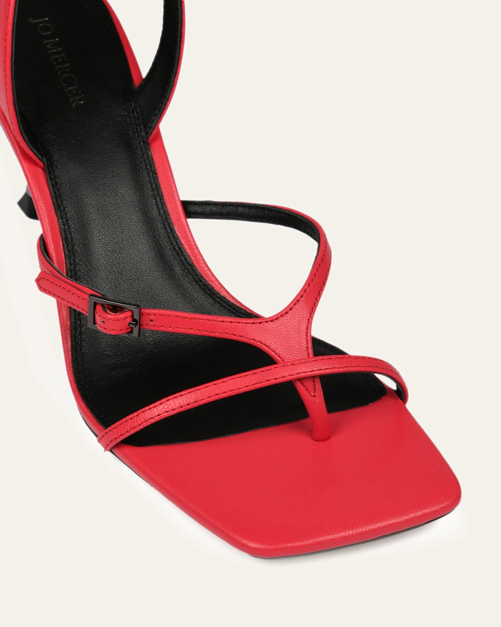 OLYSSA HIGH HEEL SANDALS HOT PINK LEATHER - Image 3