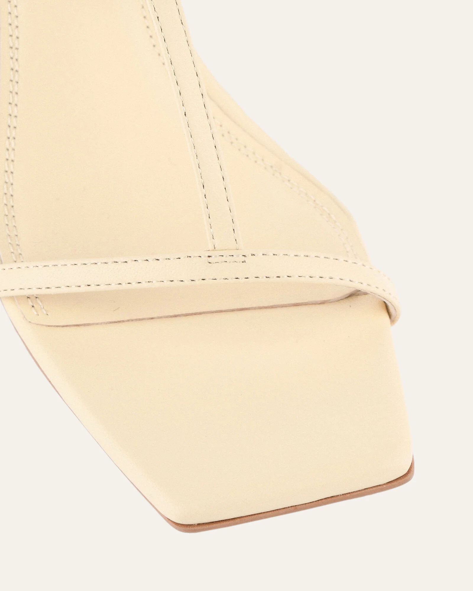 OPHELIA MID HEEL WEDGES BUTTER LEATHER - Image 3