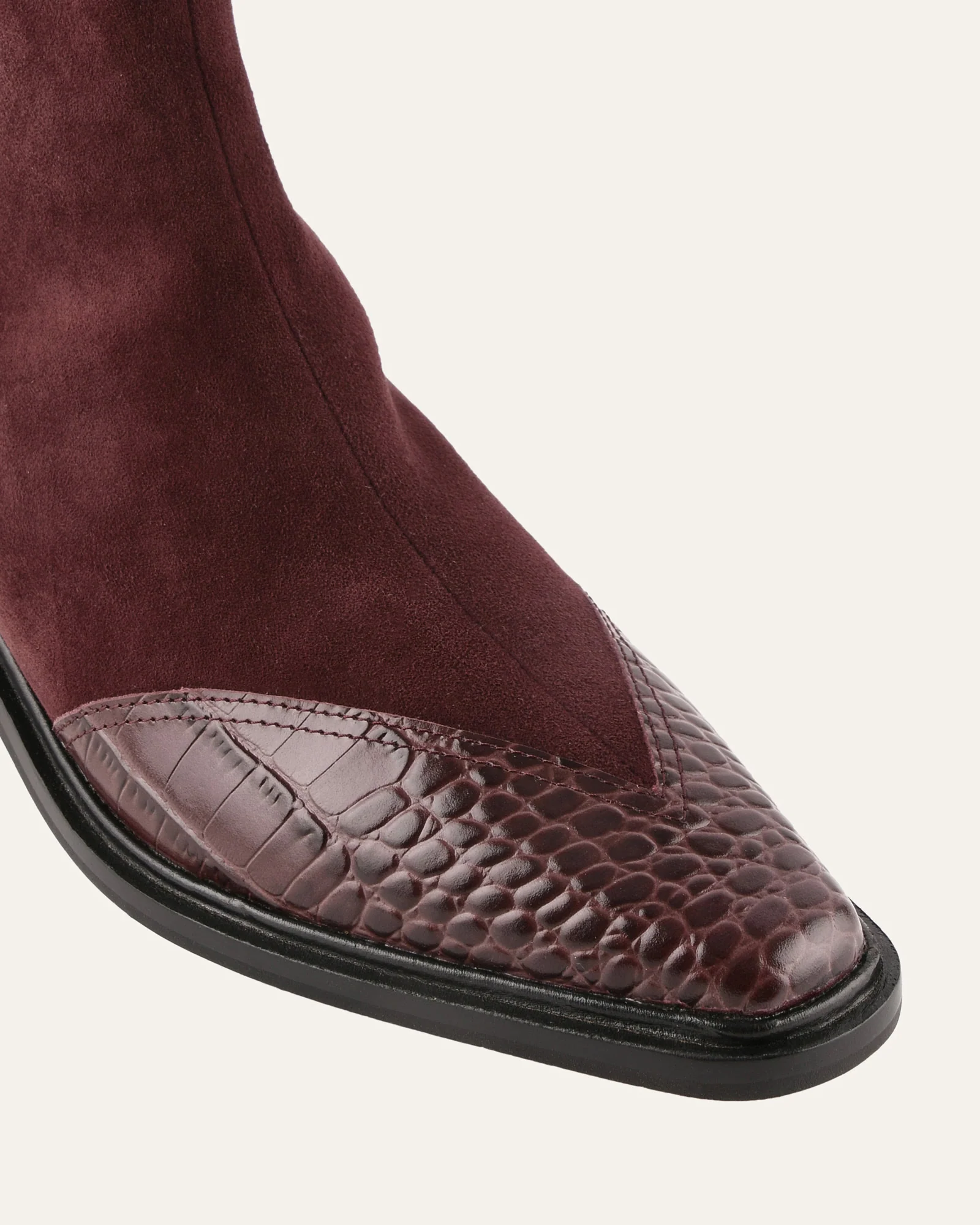 ORACLE FLAT ANKLE BOOTS MERLOT MULTI - Image 3