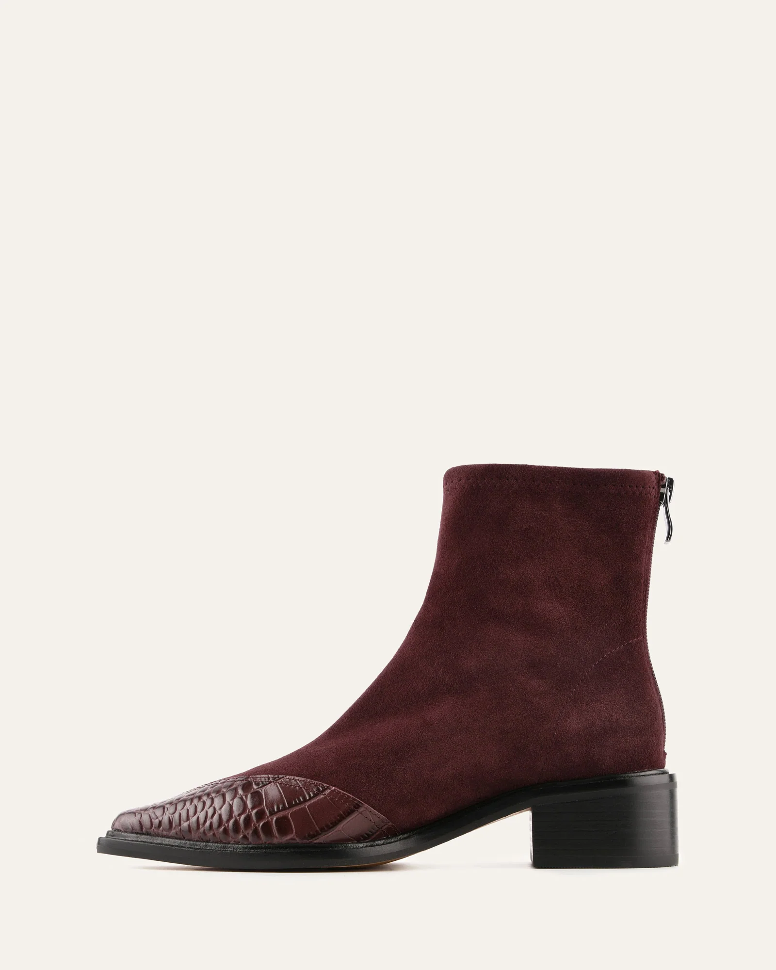 ORACLE FLAT ANKLE BOOTS MERLOT MULTI - Image 5