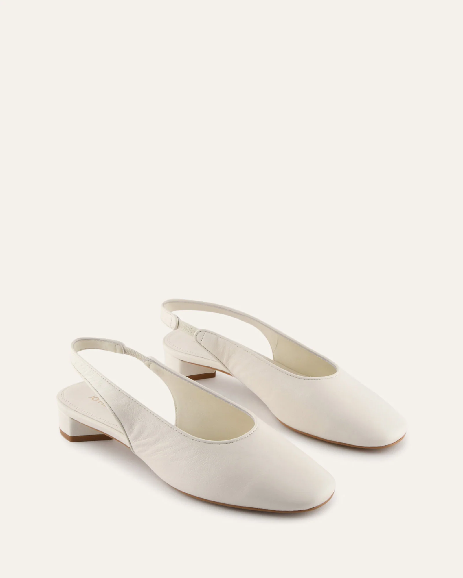 ORBIT LOW HEELS OFF WHITE LEATHER - Image 3