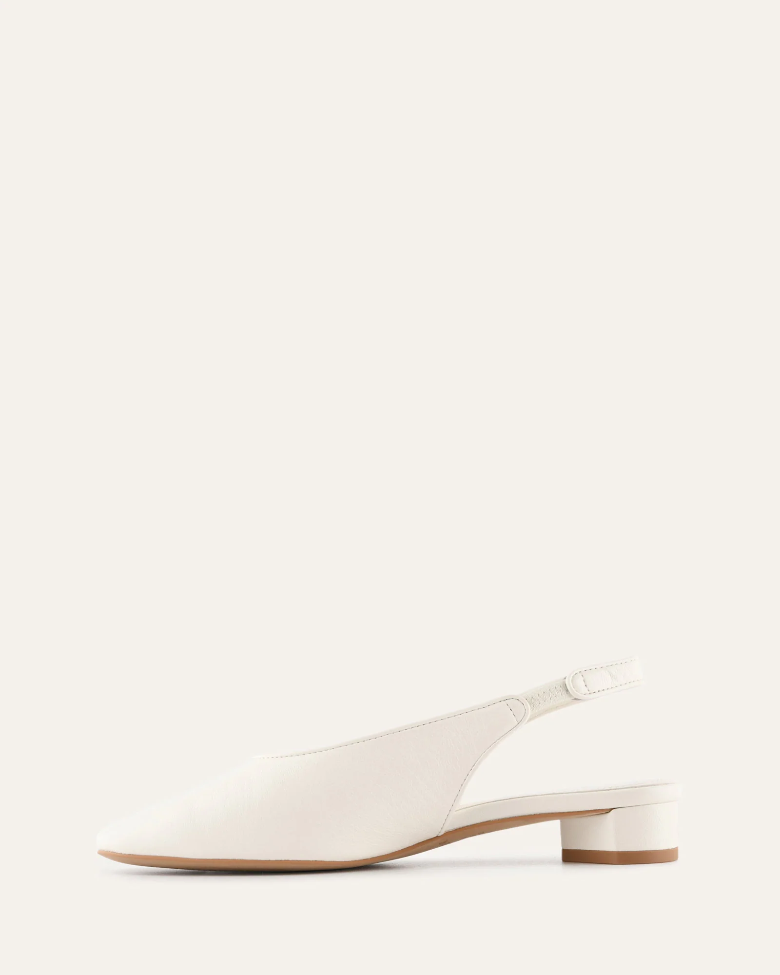 ORBIT LOW HEELS OFF WHITE LEATHER - Image 6