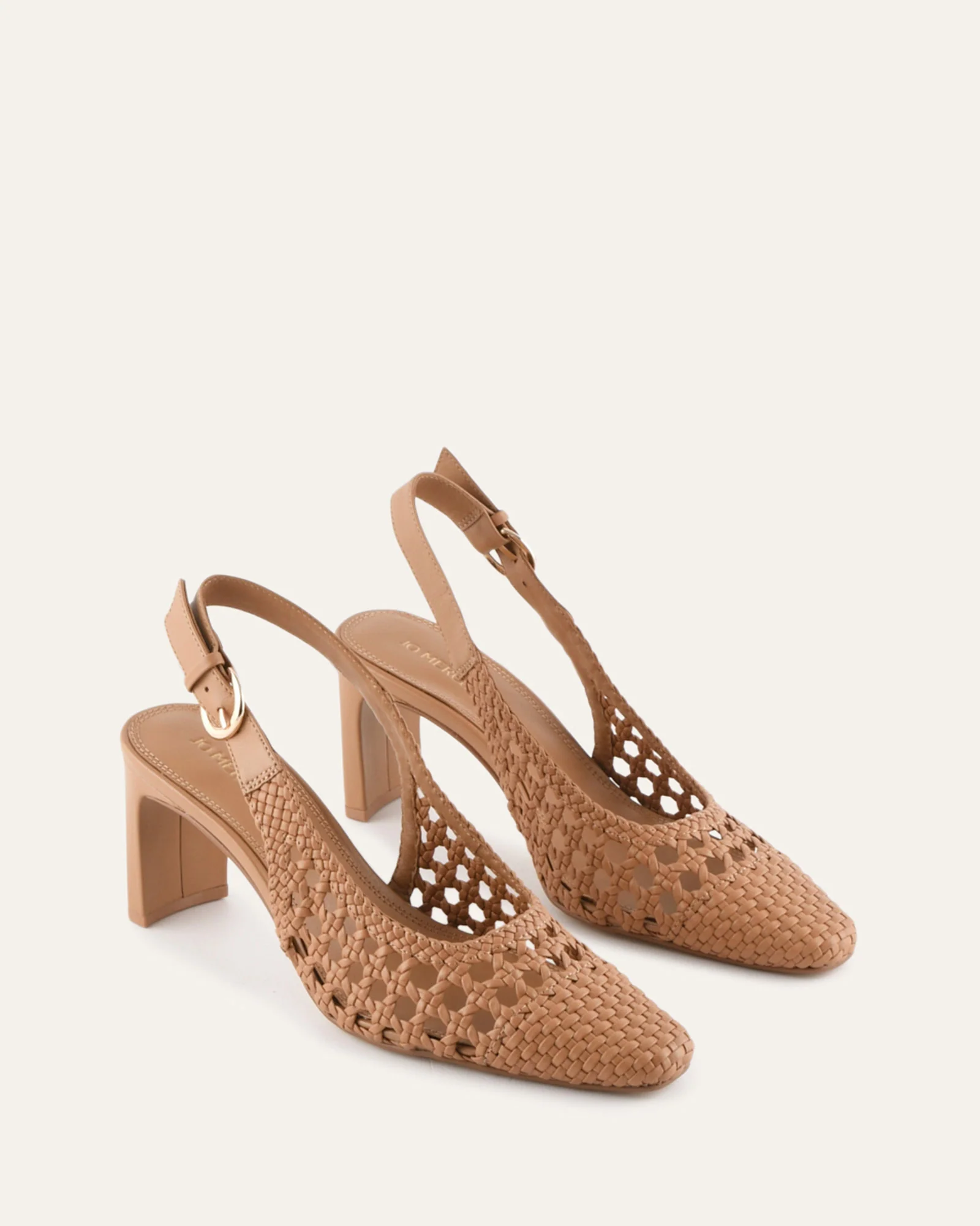OSCAR MID HEELS TOFFEE LEATHER - Image 3