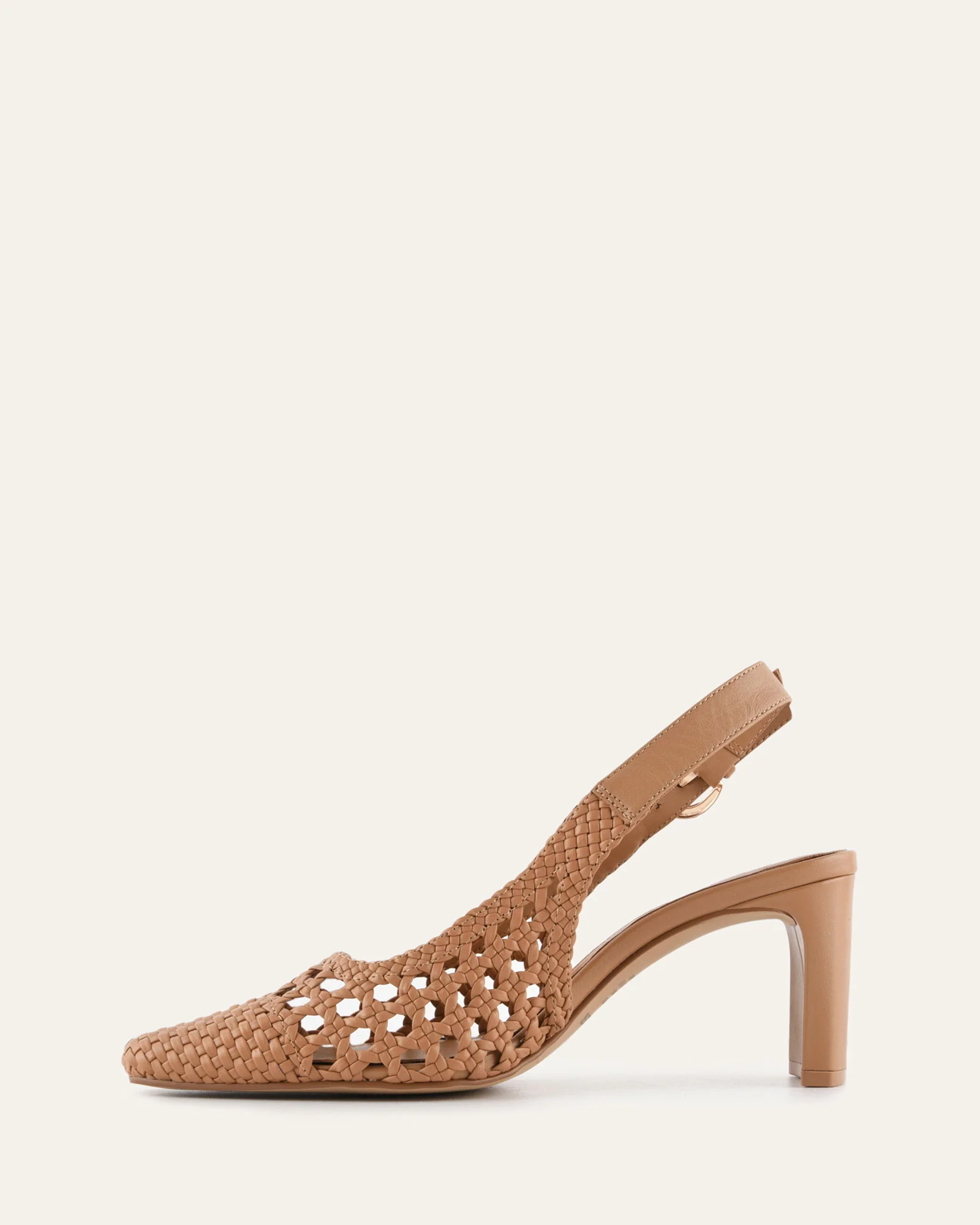 OSCAR MID HEELS TOFFEE LEATHER - Image 6