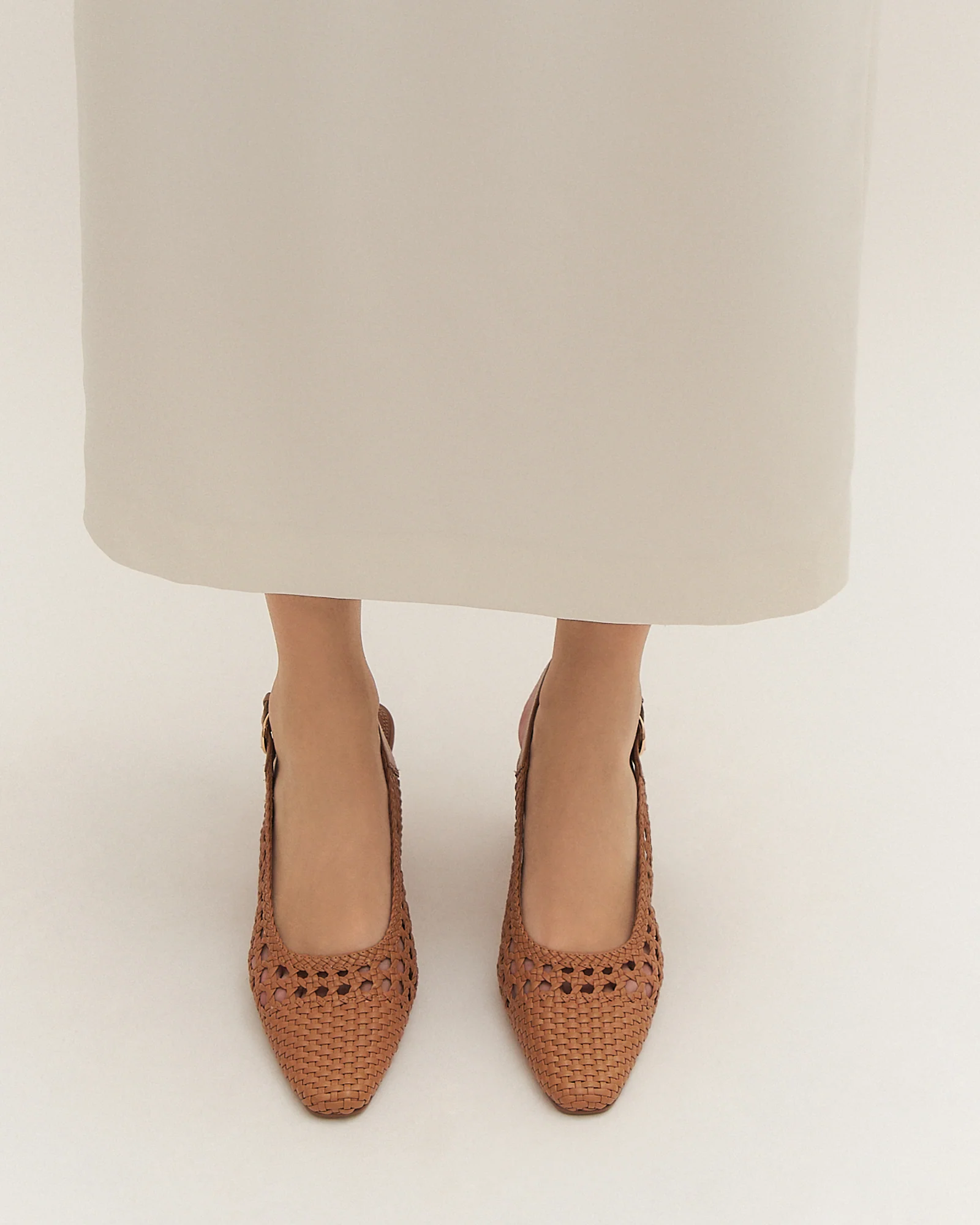 OSCAR MID HEELS TOFFEE LEATHER - Image 7