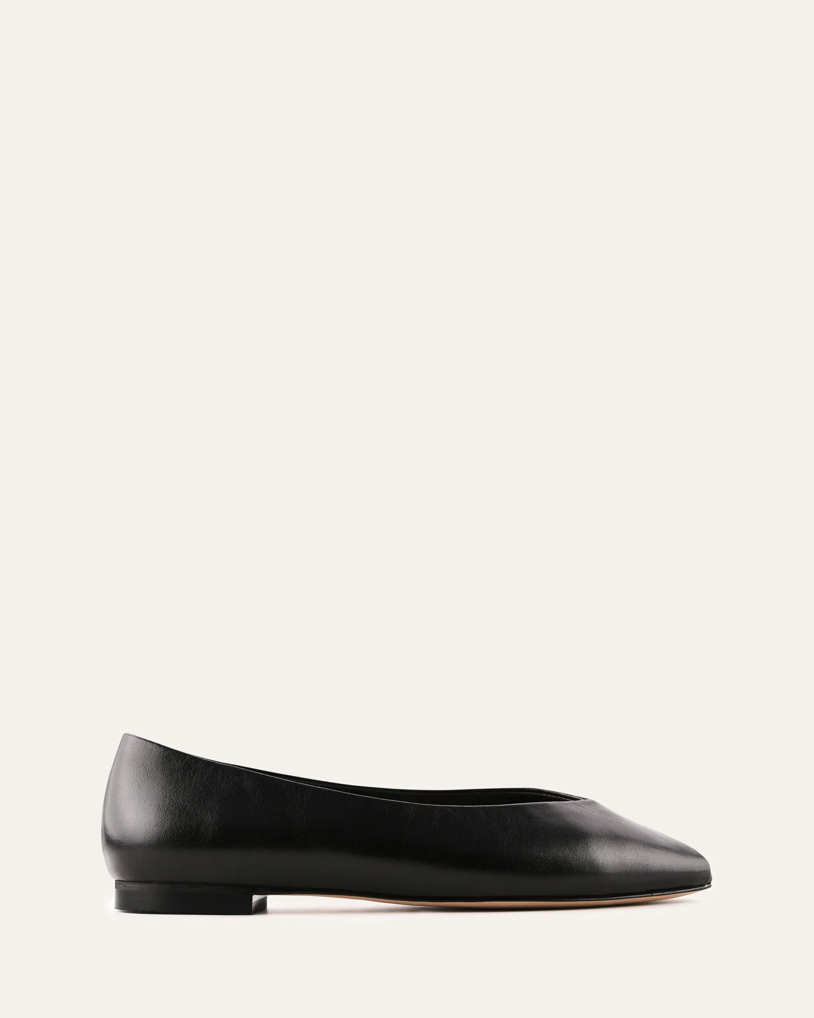 PATSY CASUAL FLATS BLACK LEATHER