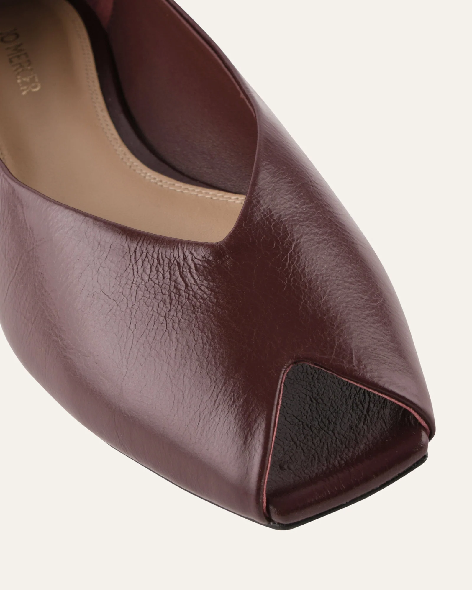 PATSY CASUAL FLATS MERLOT LEATHER - Image 4