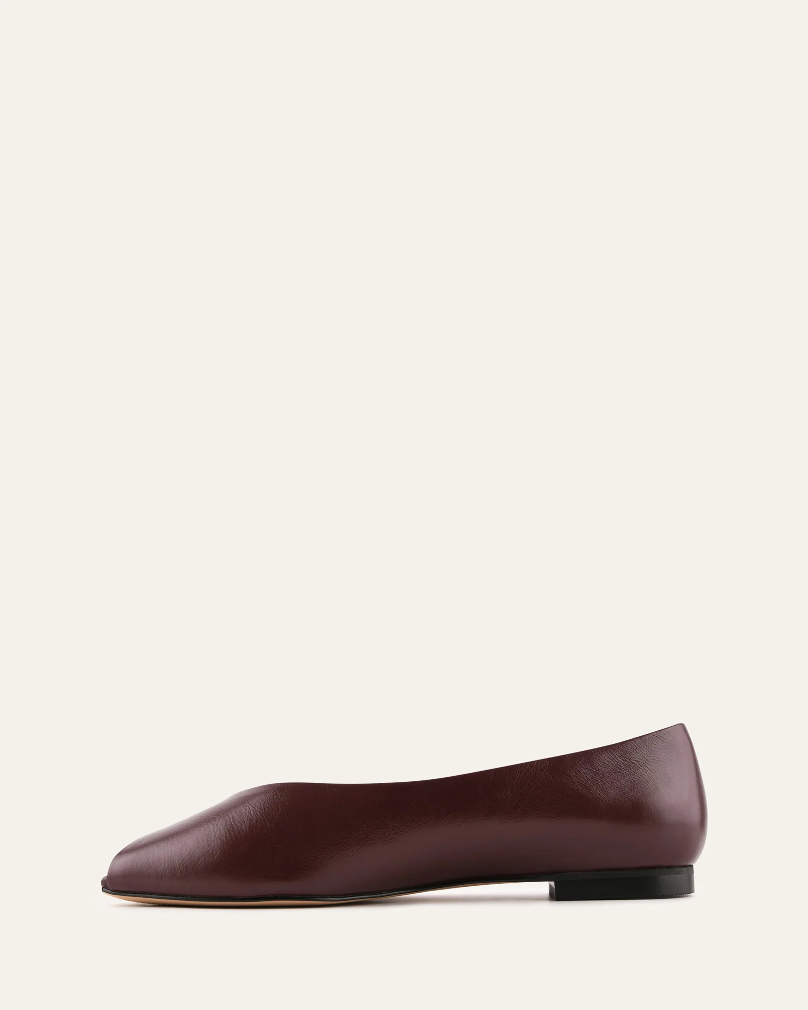 PATSY CASUAL FLATS MERLOT LEATHER - Image 6