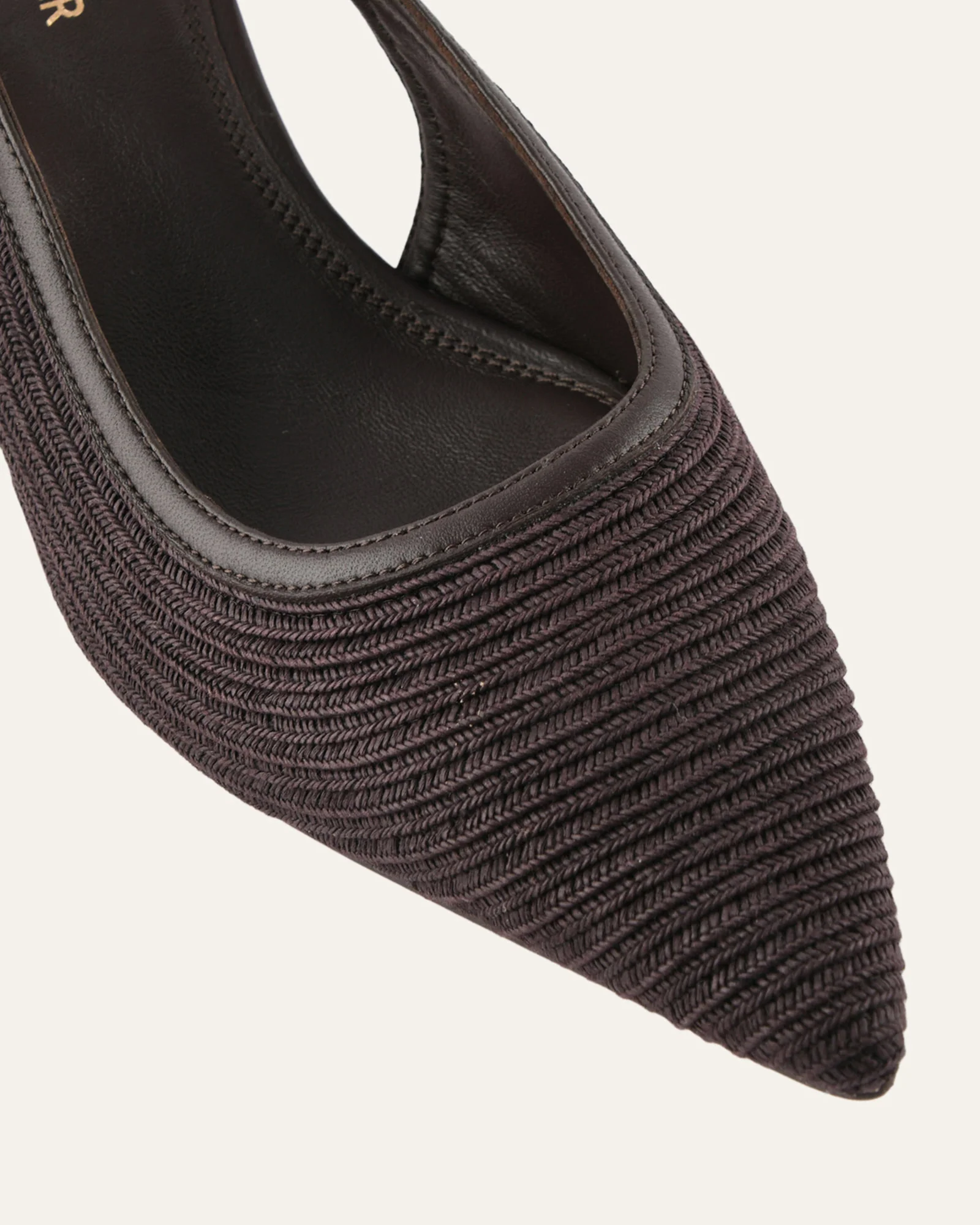 PERRY LOW HEELS BITTER CHOC RAFFIA - Image 4