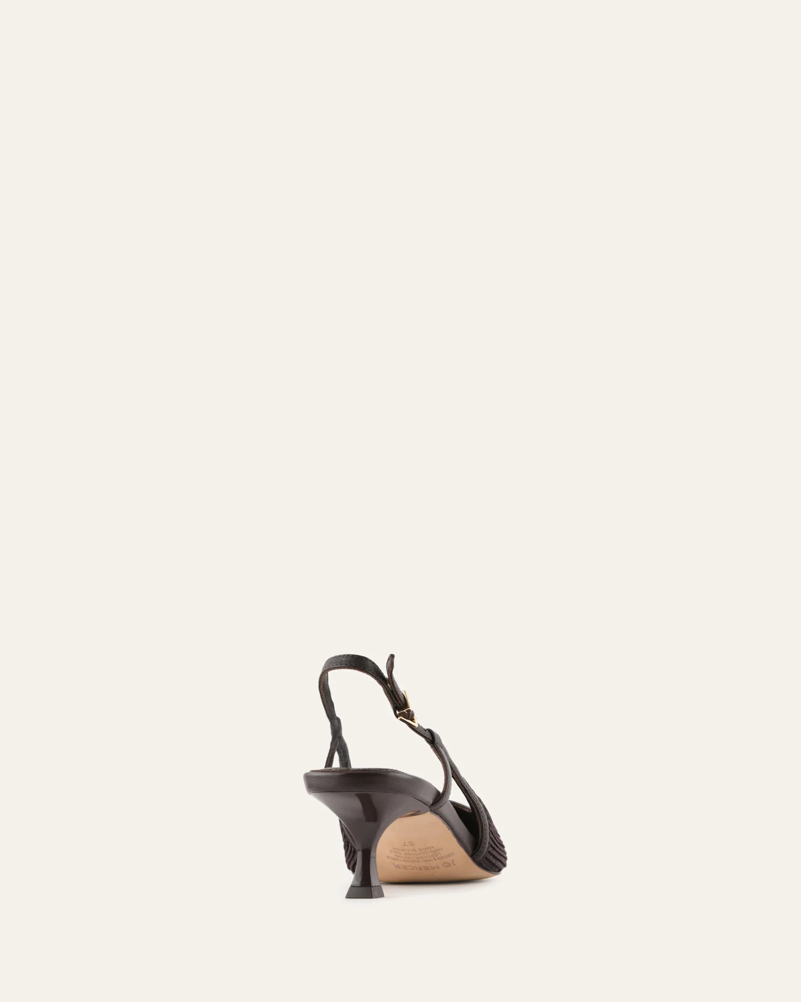 PERRY LOW HEELS BITTER CHOC RAFFIA - Image 5